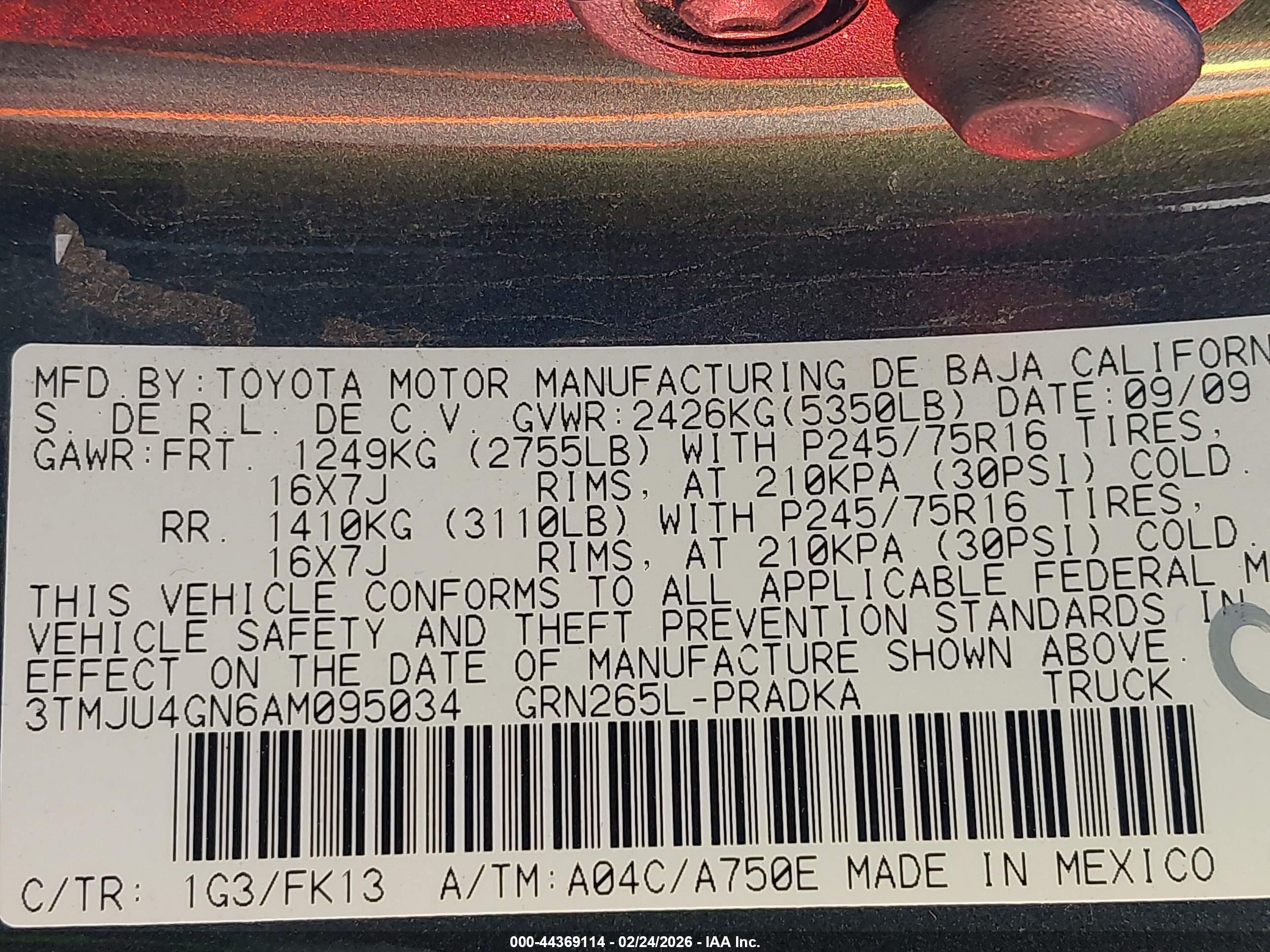 TOYOTA TACOMA image 9