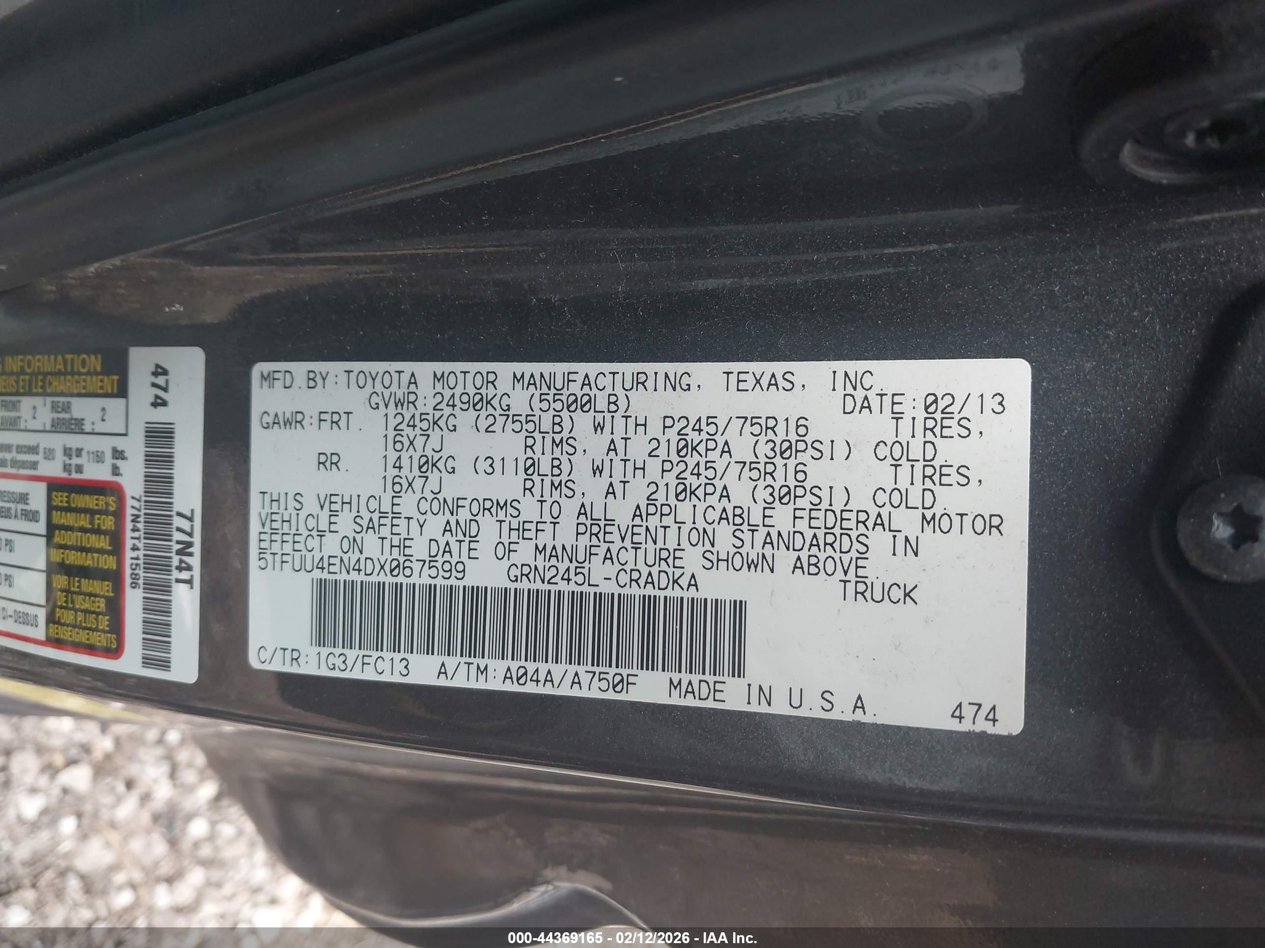 TOYOTA TACOMA image 9