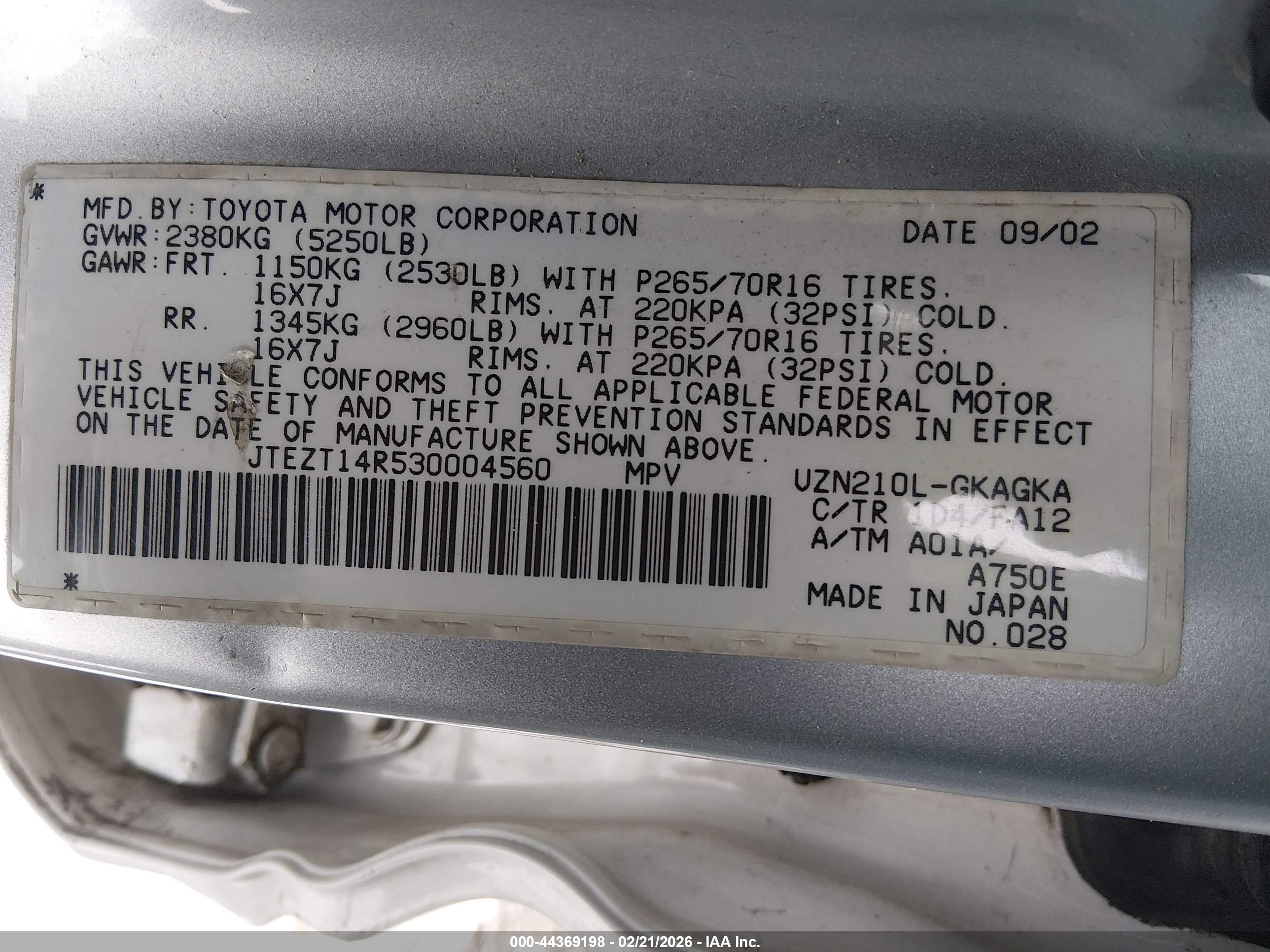 TOYOTA 4RUNNER image 9