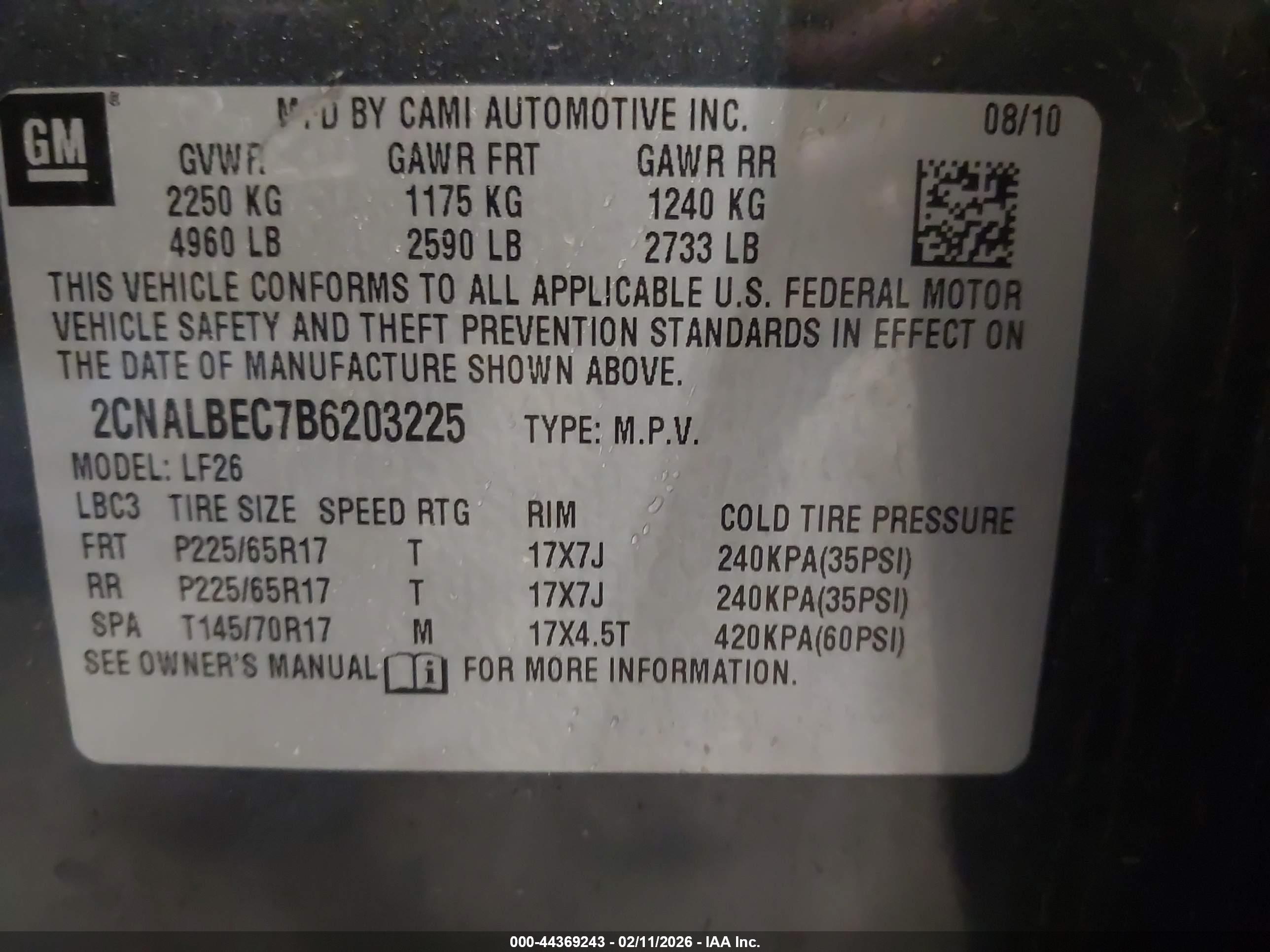 CHEVROLET EQUINOX image 9