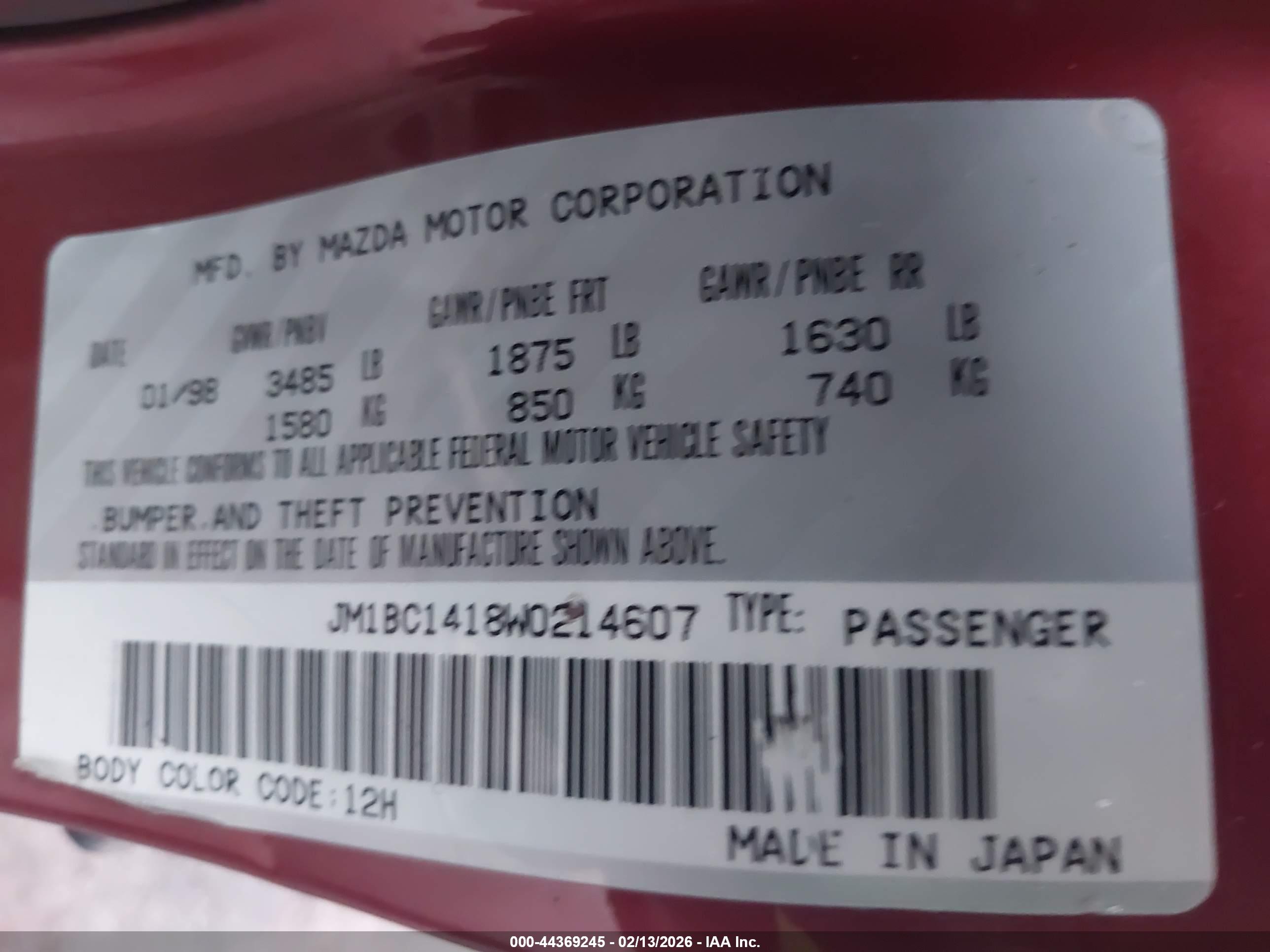 MAZDA PROTEGE image 9
