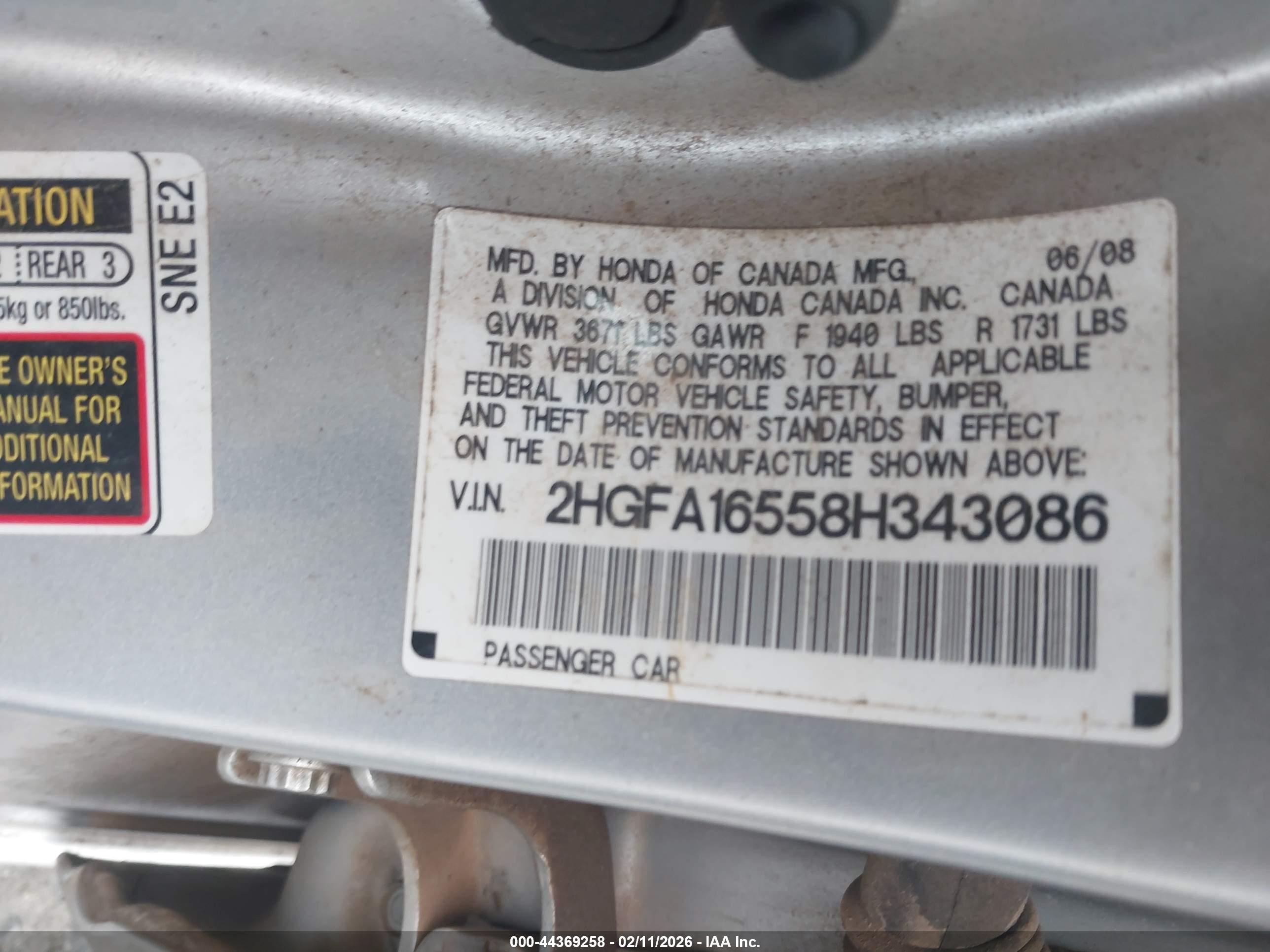 HONDA CIVIC image 9