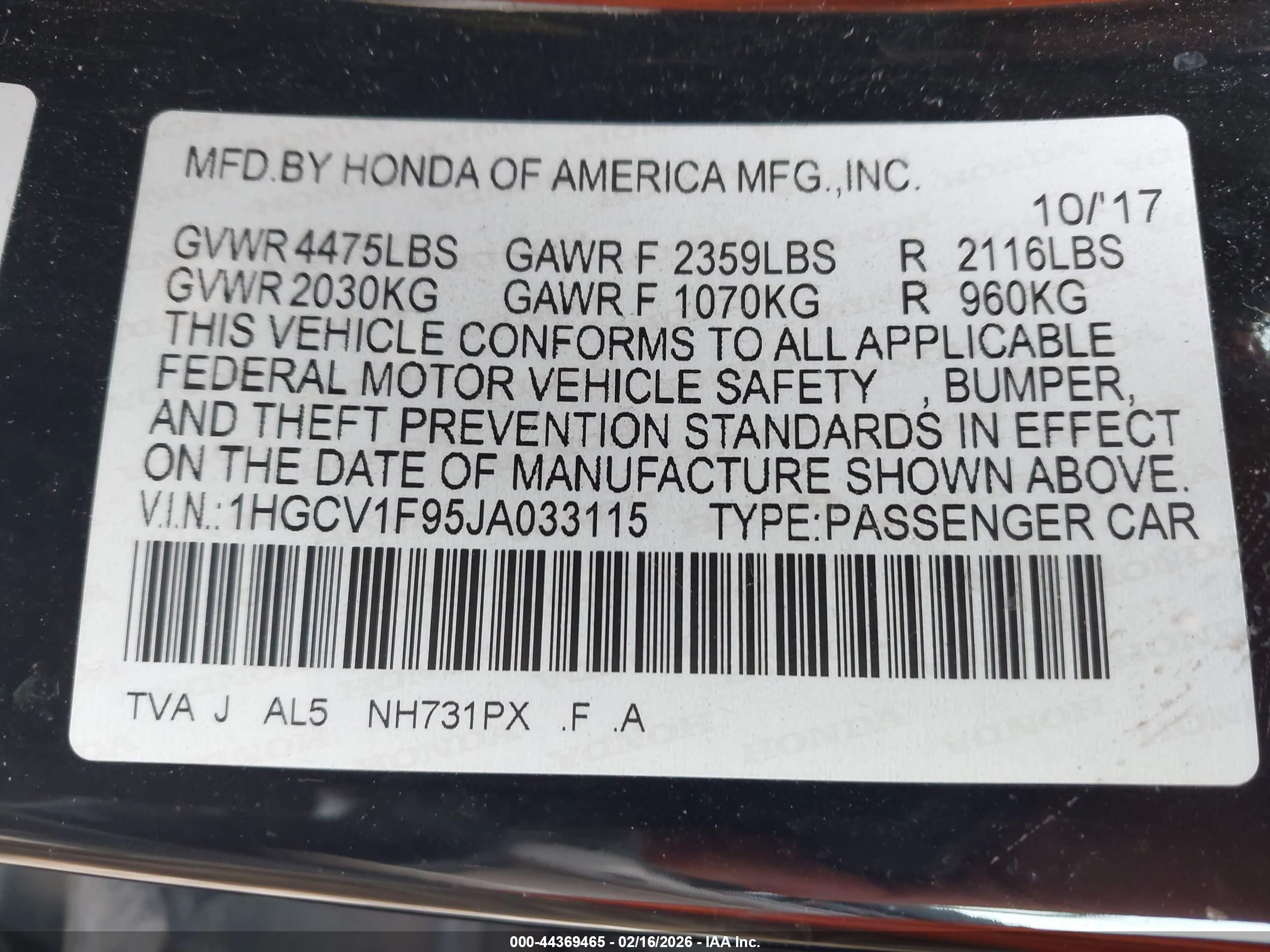 HONDA ACCORD image 9