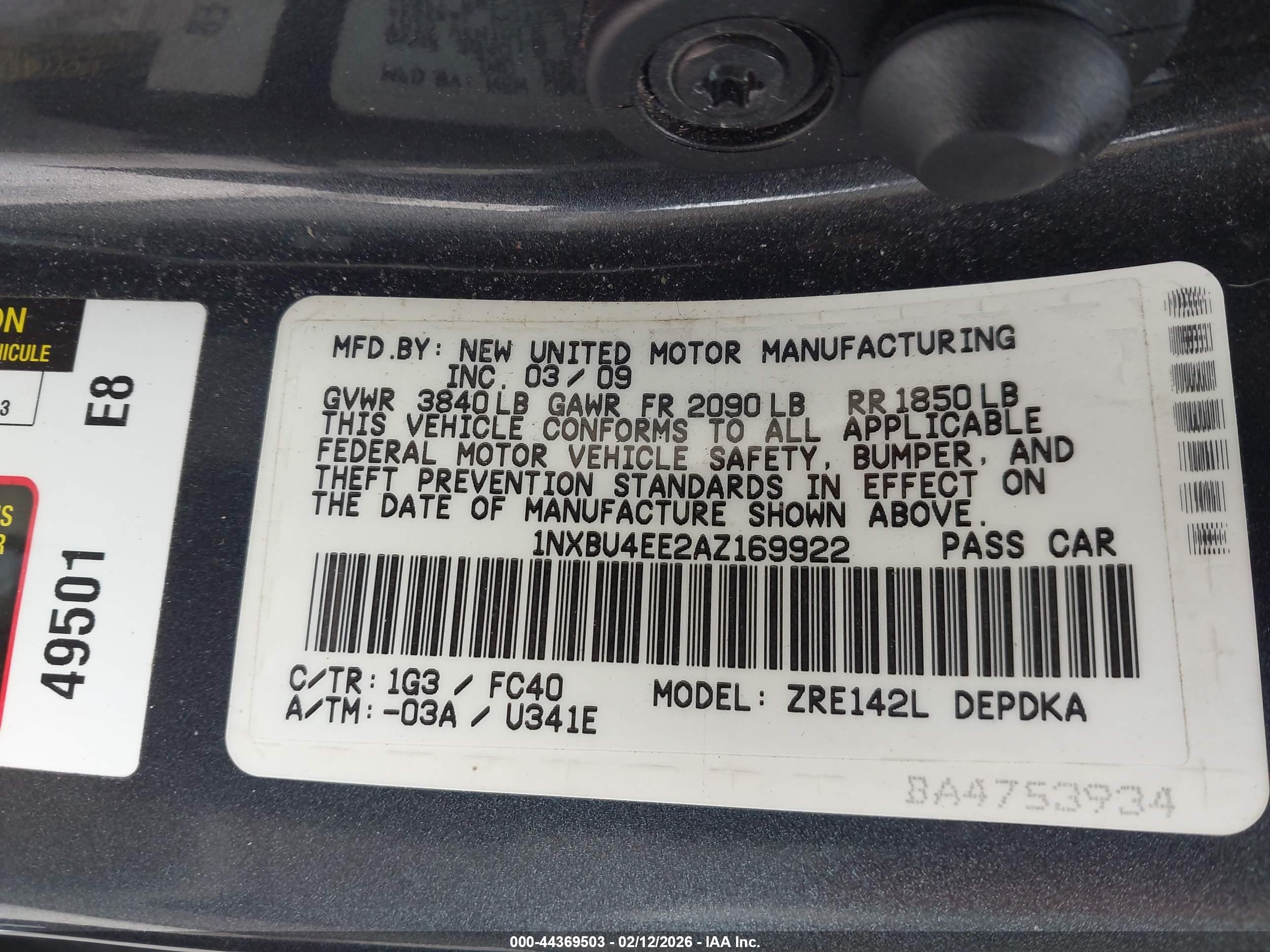 TOYOTA COROLLA image 9