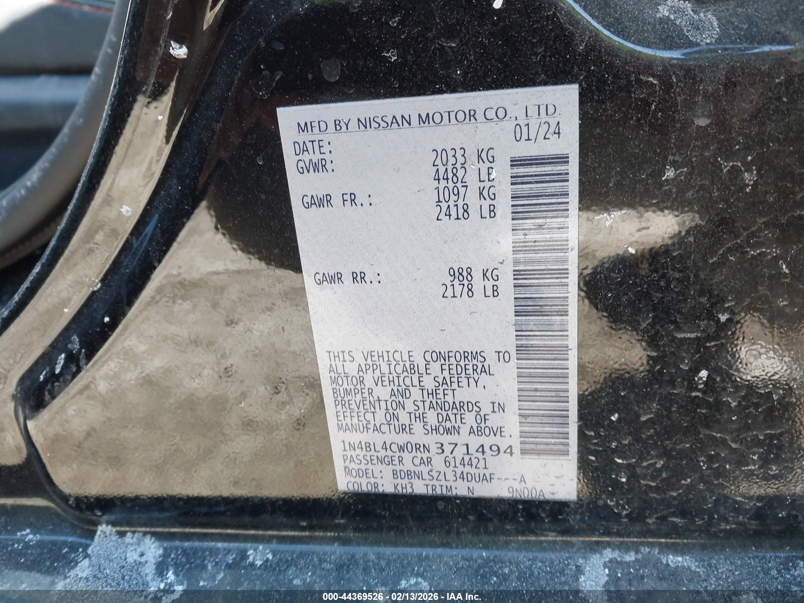 NISSAN ALTIMA image 9