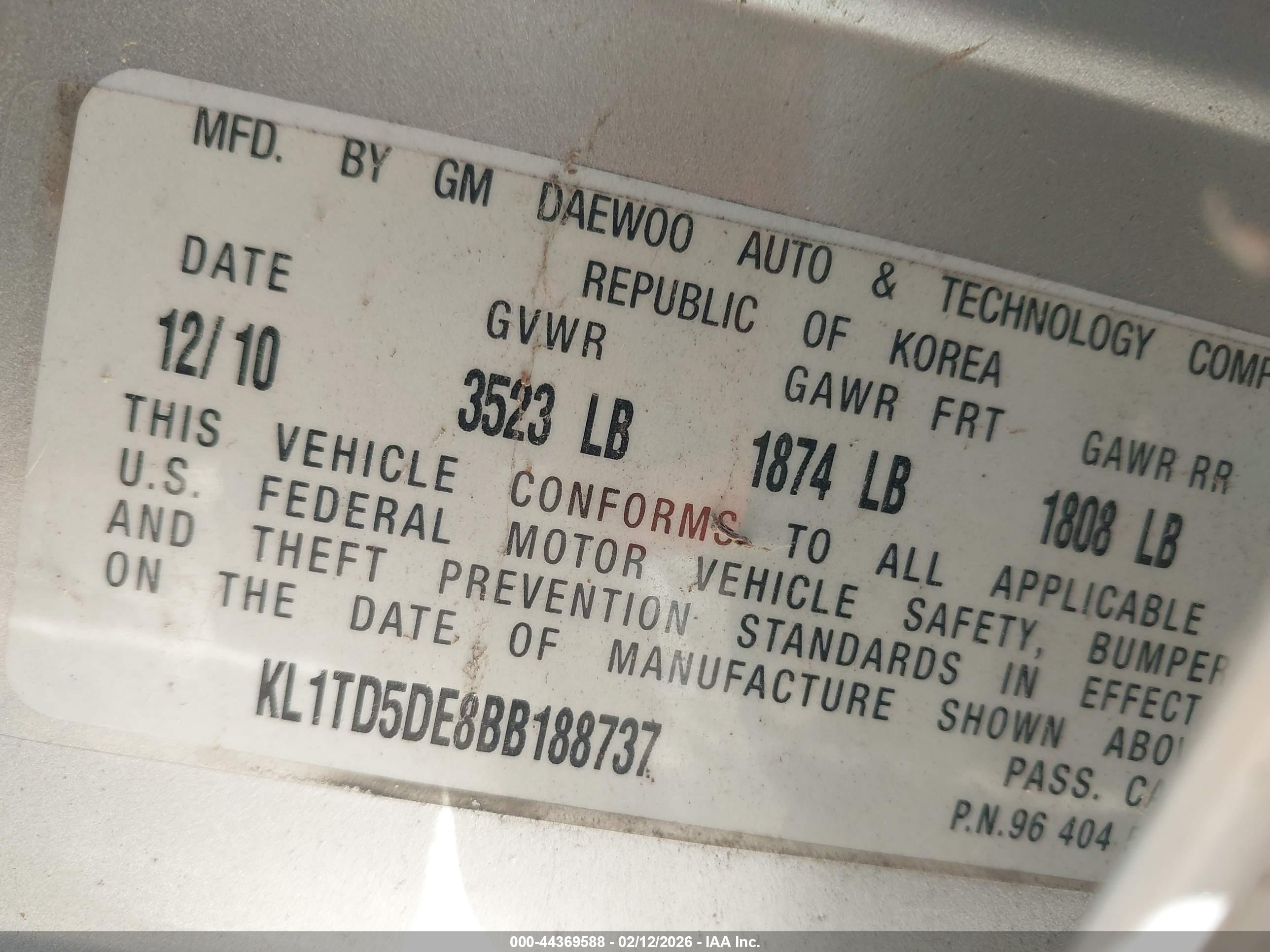 CHEVROLET AVEO image 9