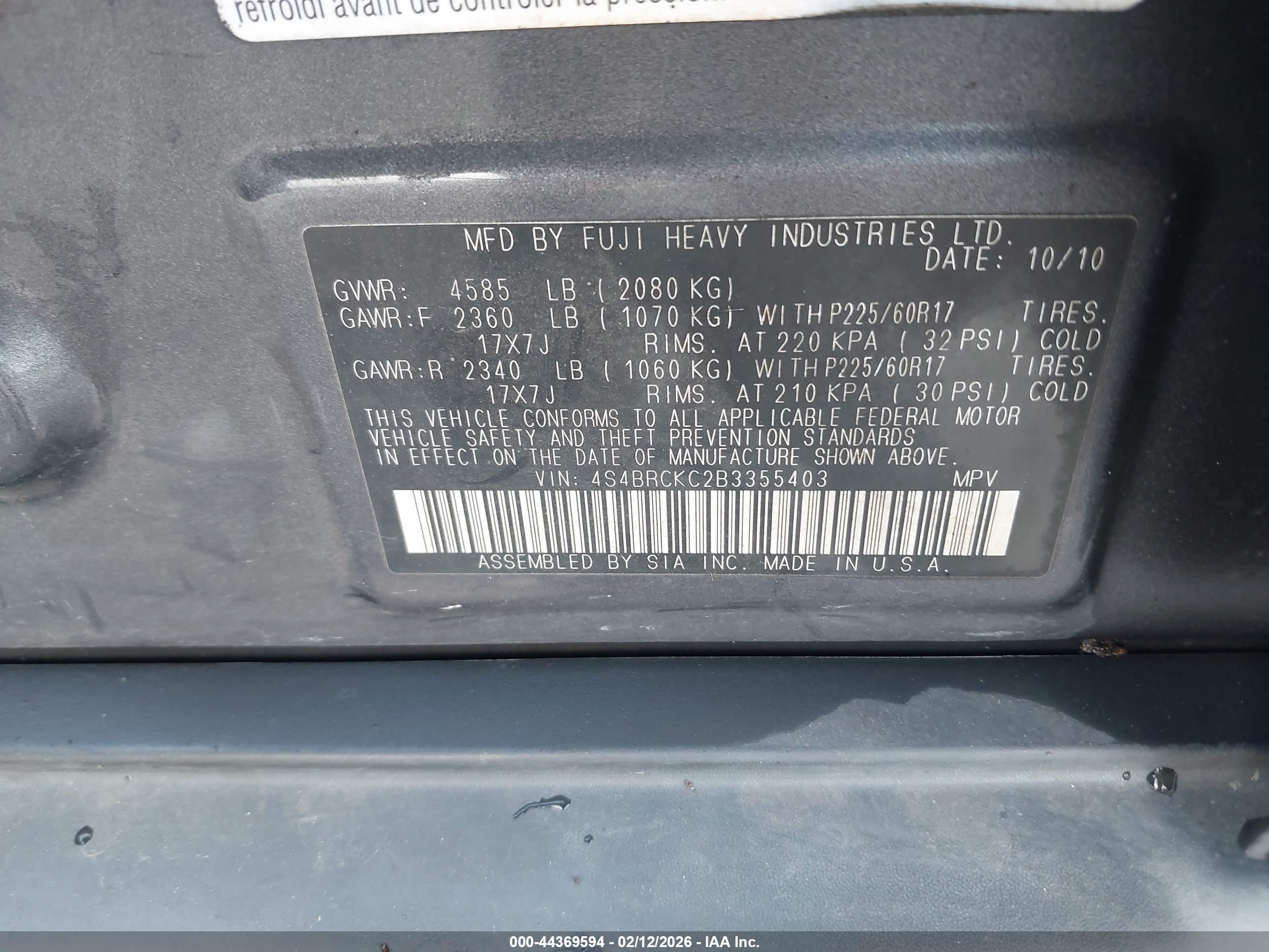 SUBARU OUTBACK image 9