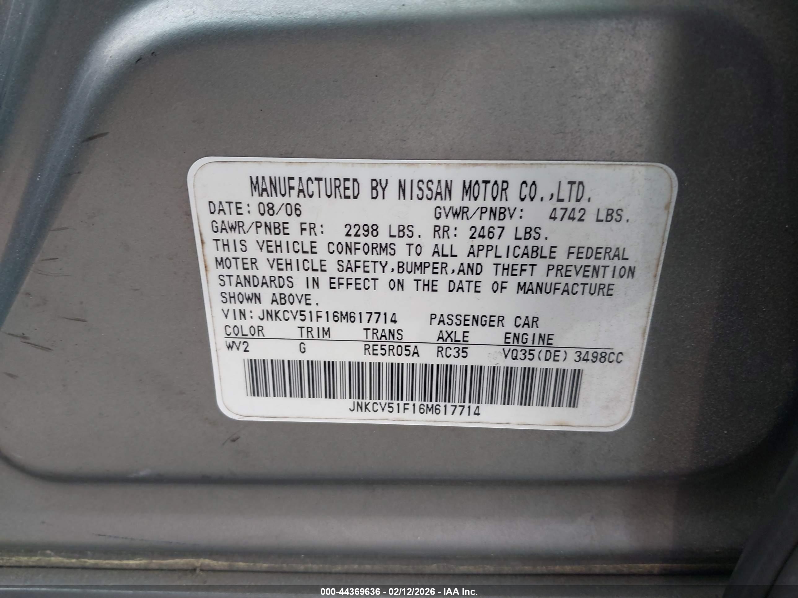 INFINITI G35X image 9