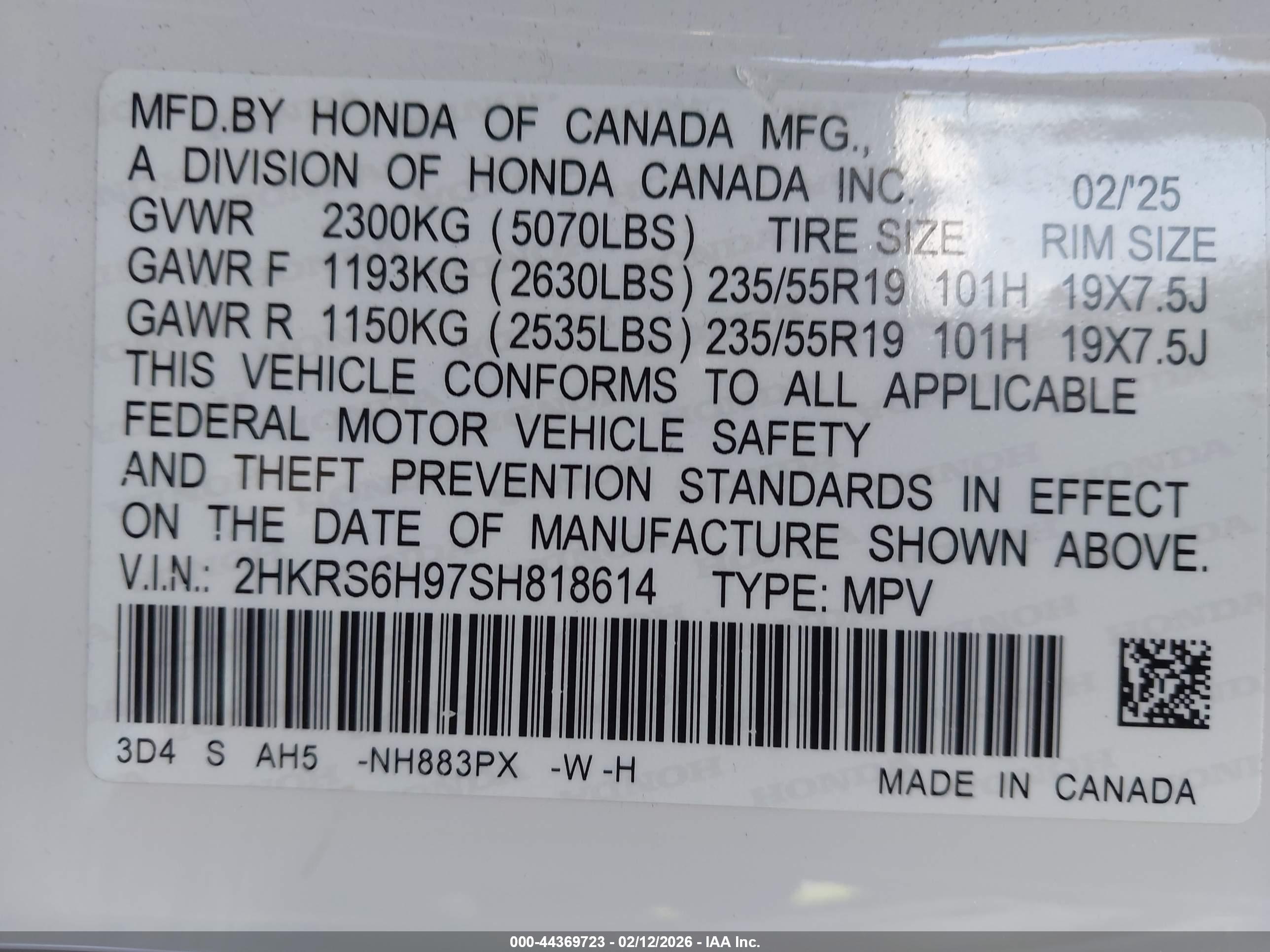HONDA CR-V image 9