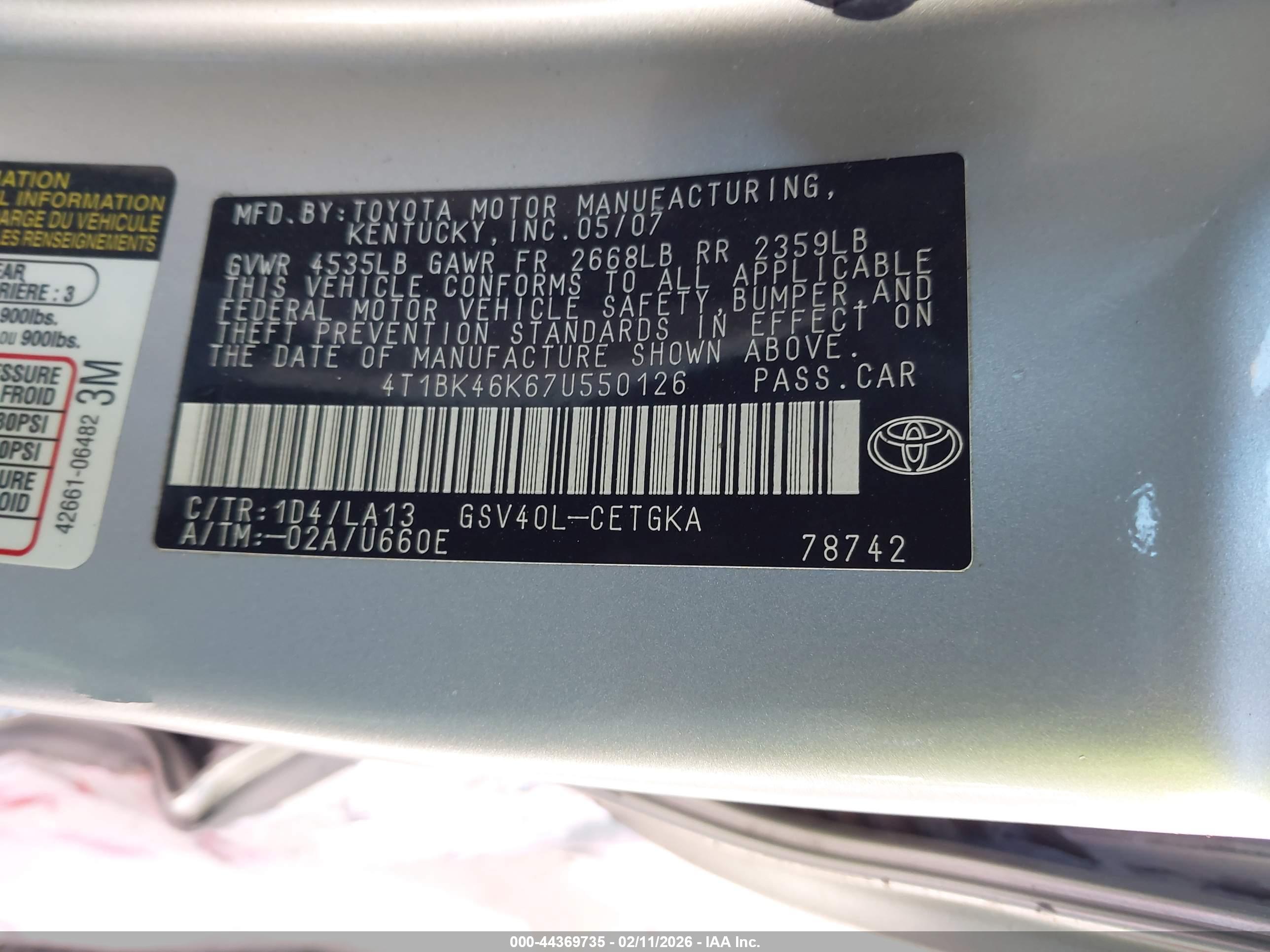 TOYOTA CAMRY image 9