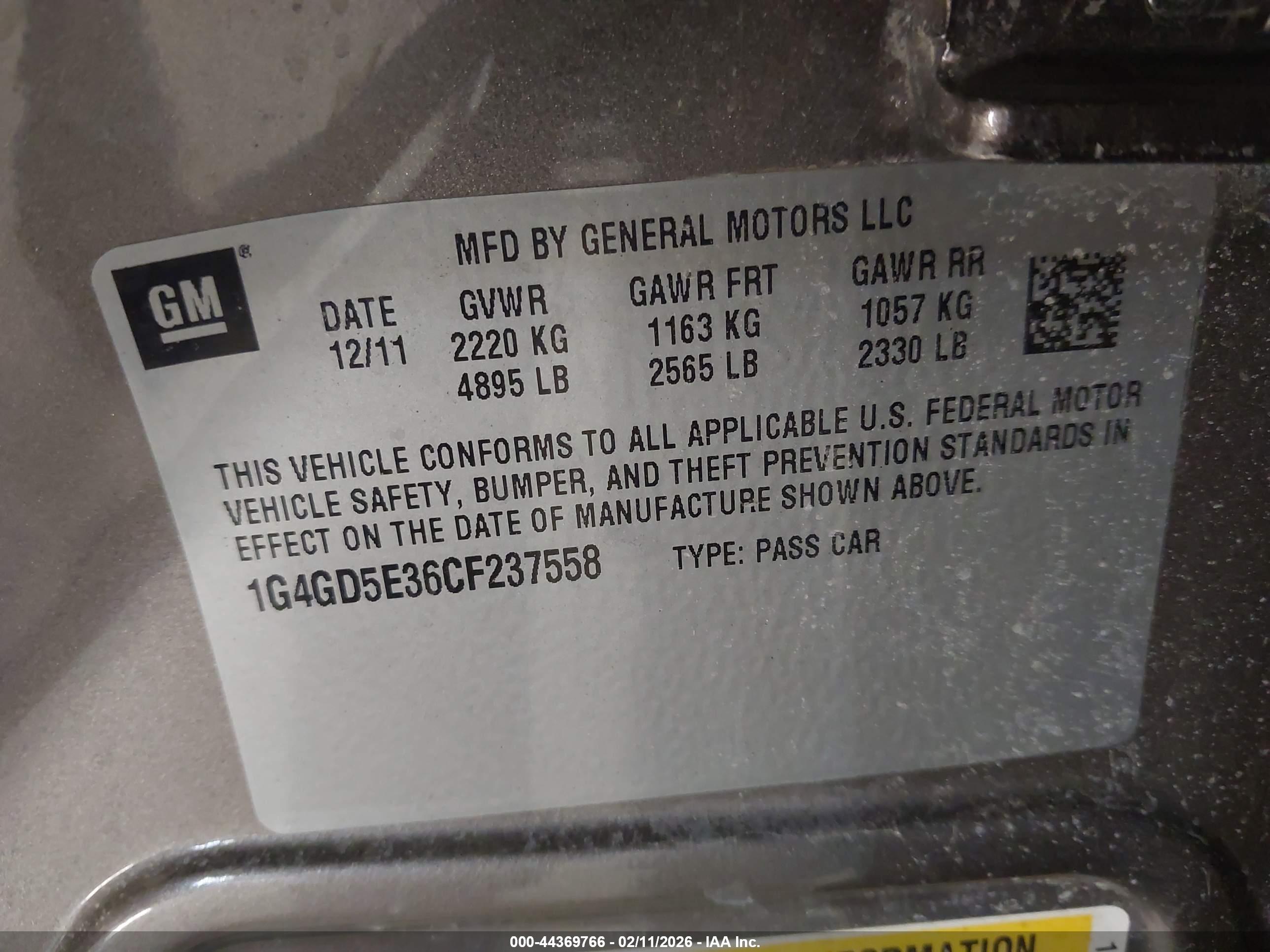 BUICK LACROSSE image 9