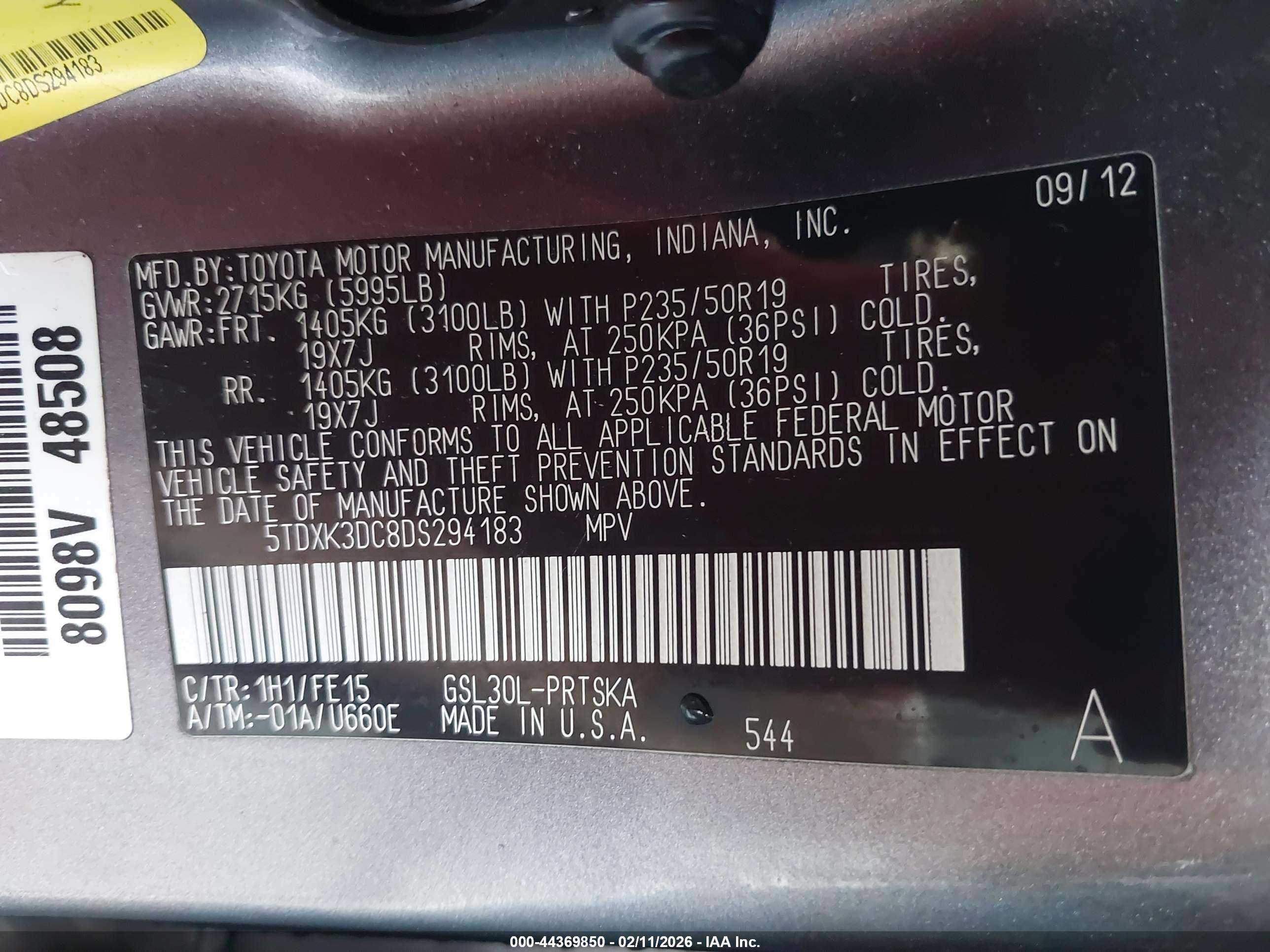 TOYOTA SIENNA image 9