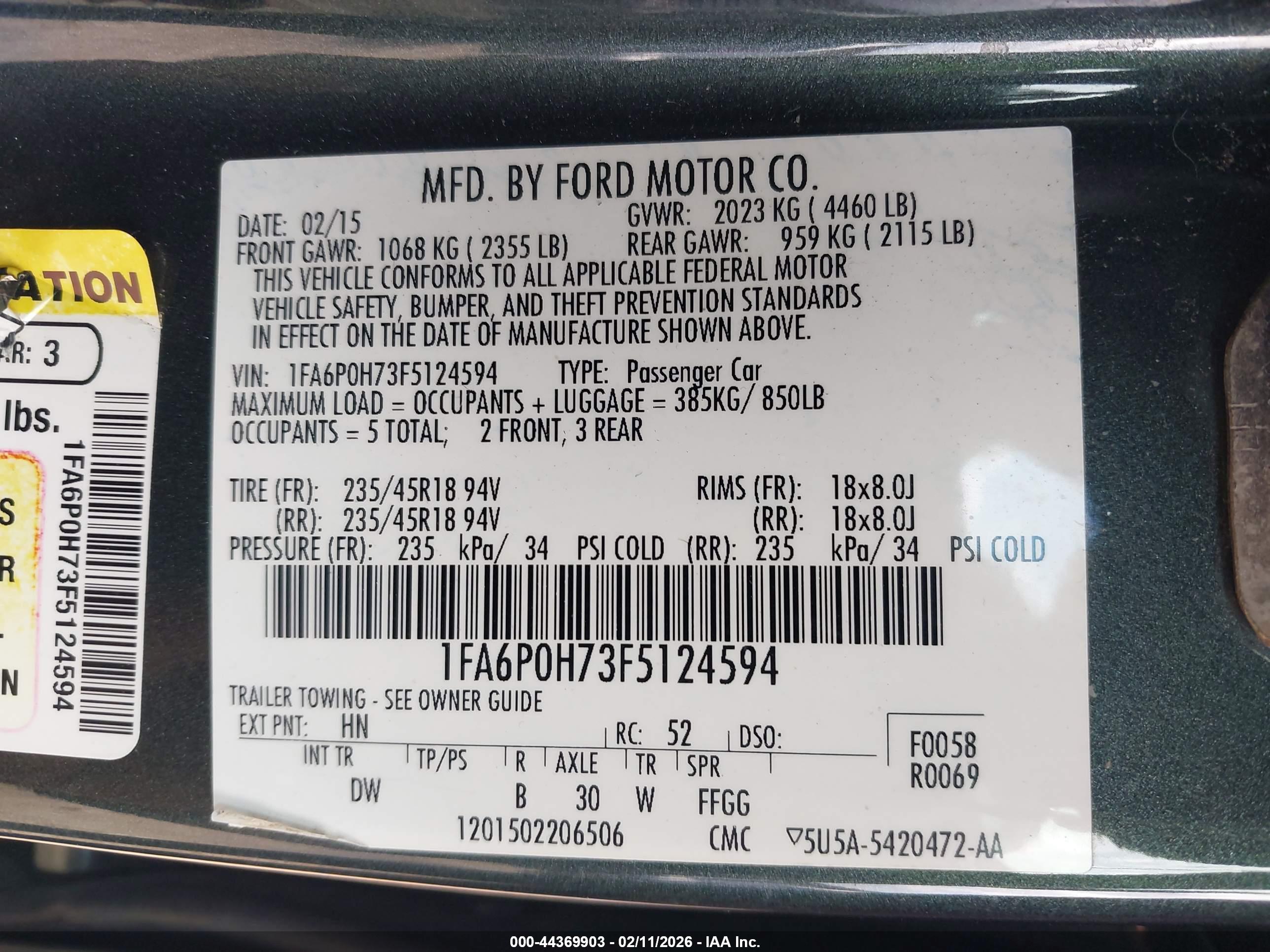 FORD FUSION image 9