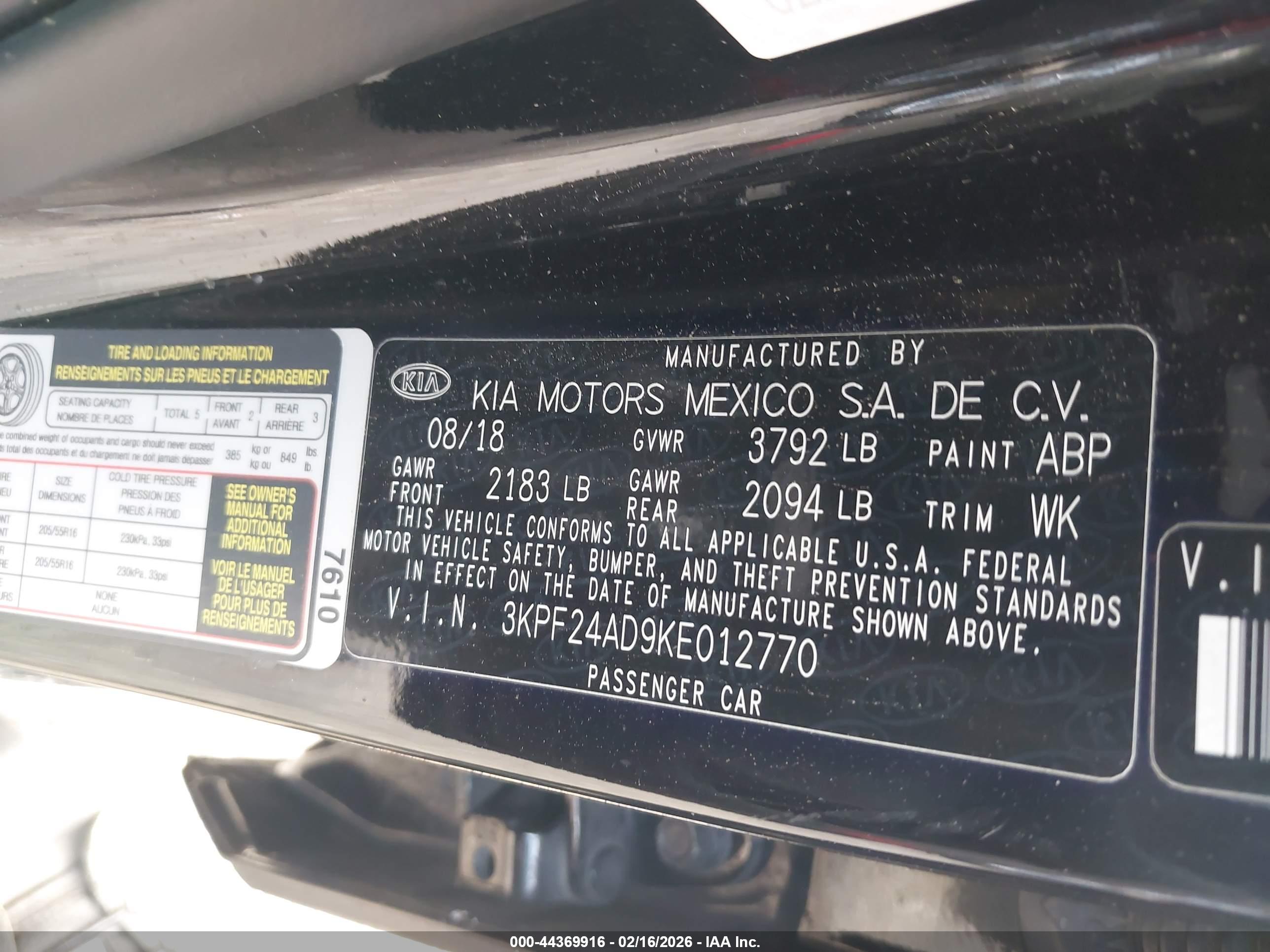 KIA FORTE image 9