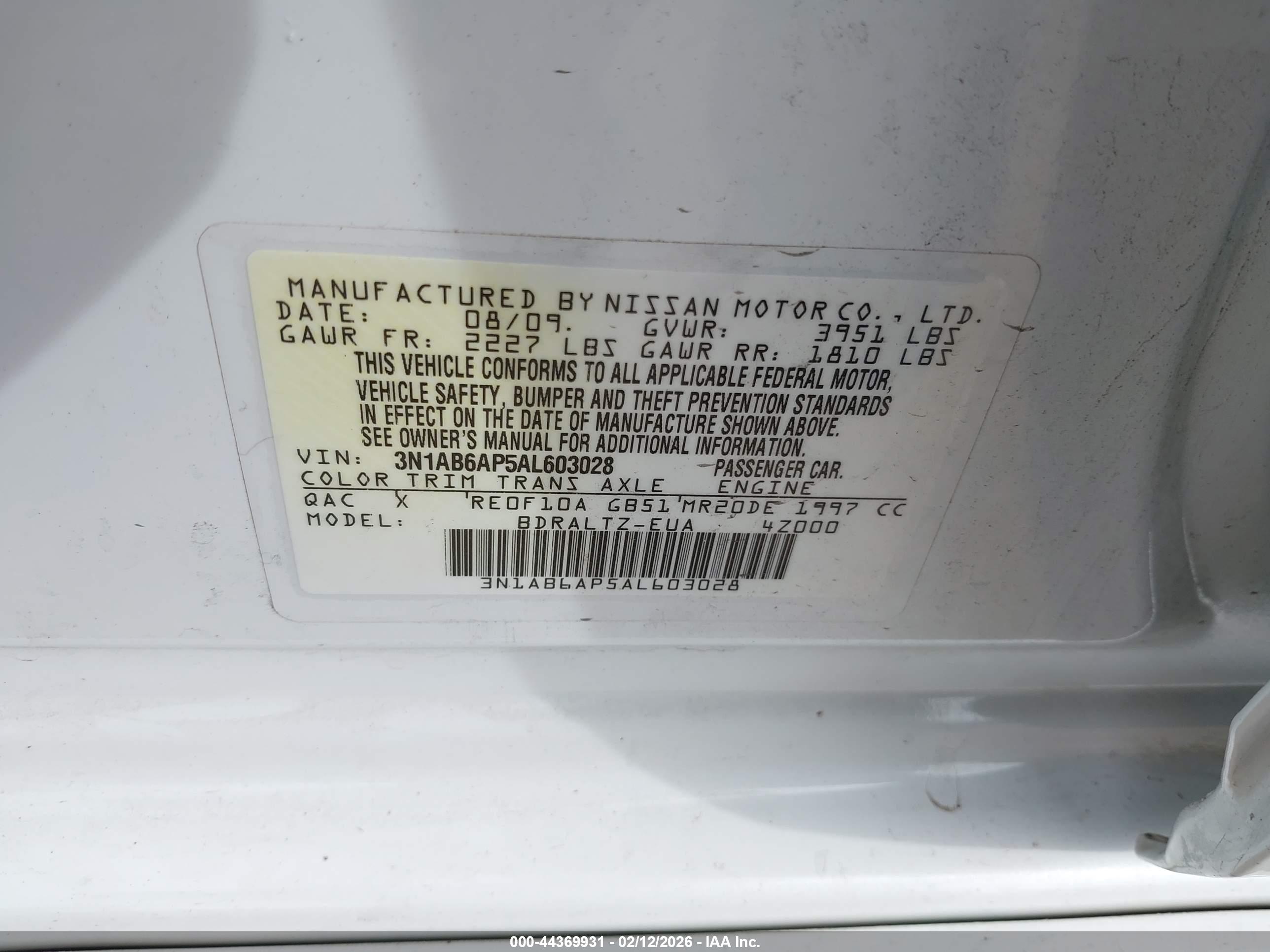 NISSAN SENTRA image 9