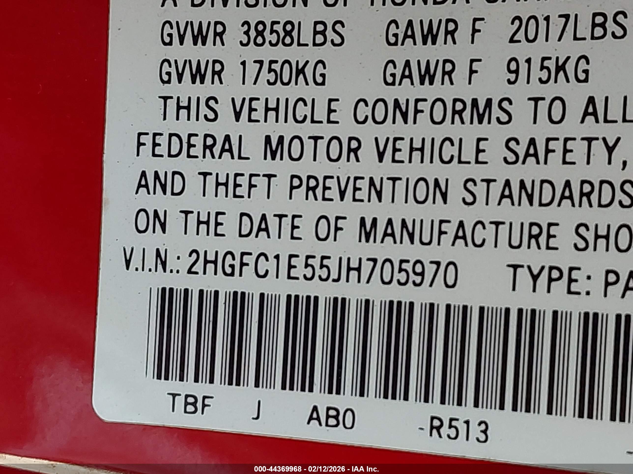 HONDA CIVIC image 9