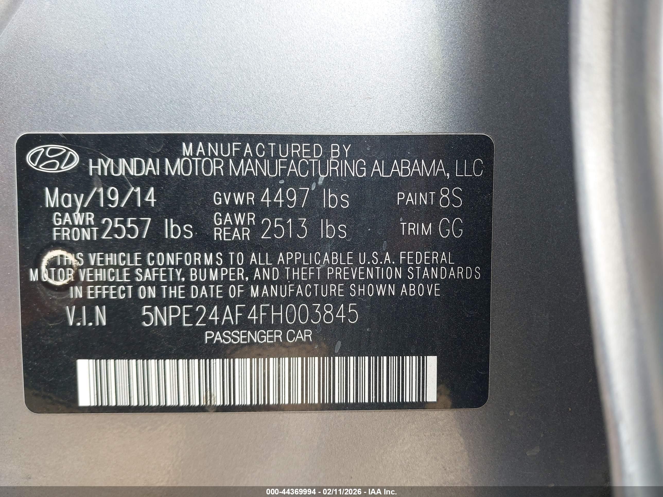 HYUNDAI SONATA image 9