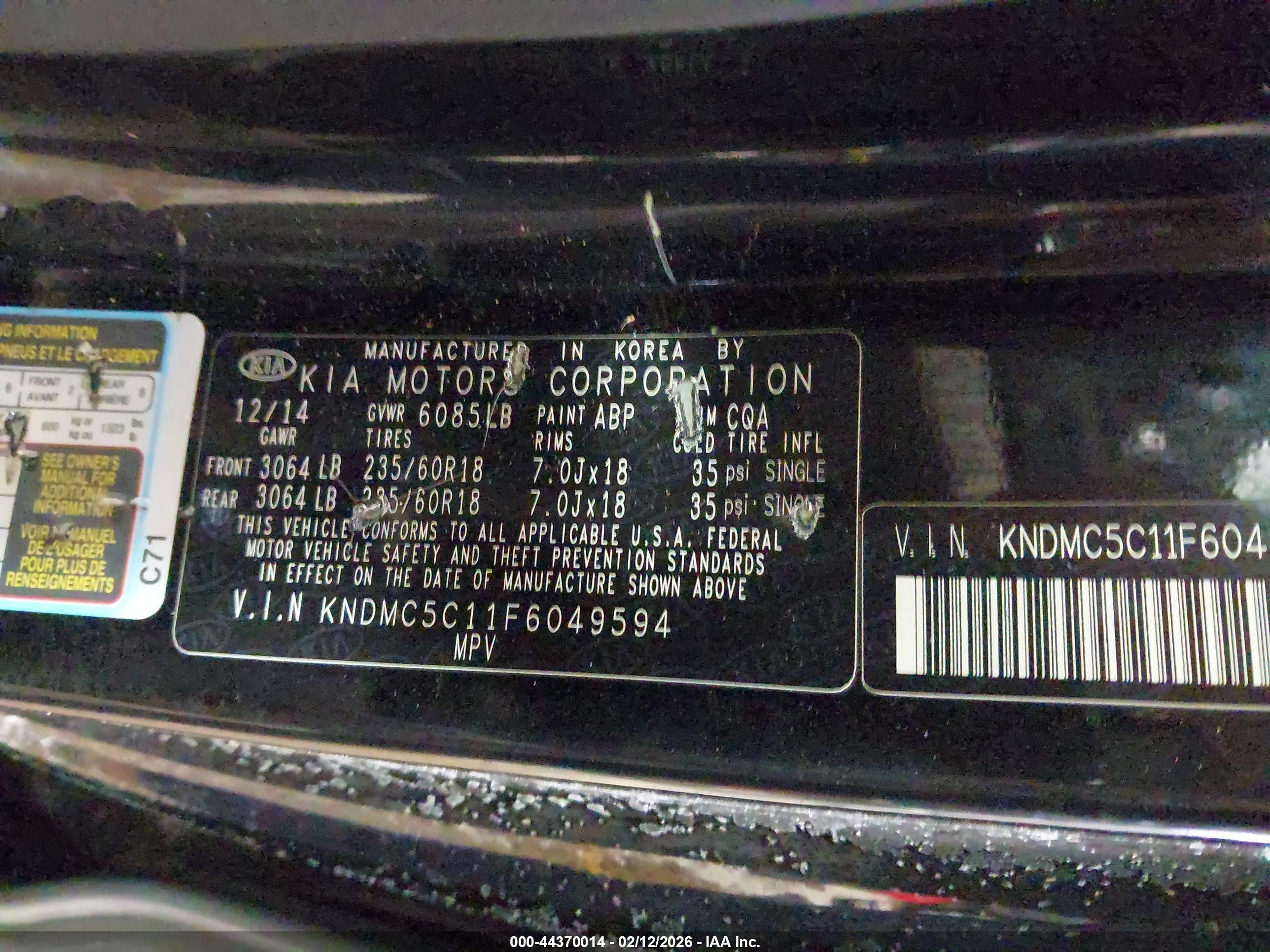 KIA SEDONA image 9