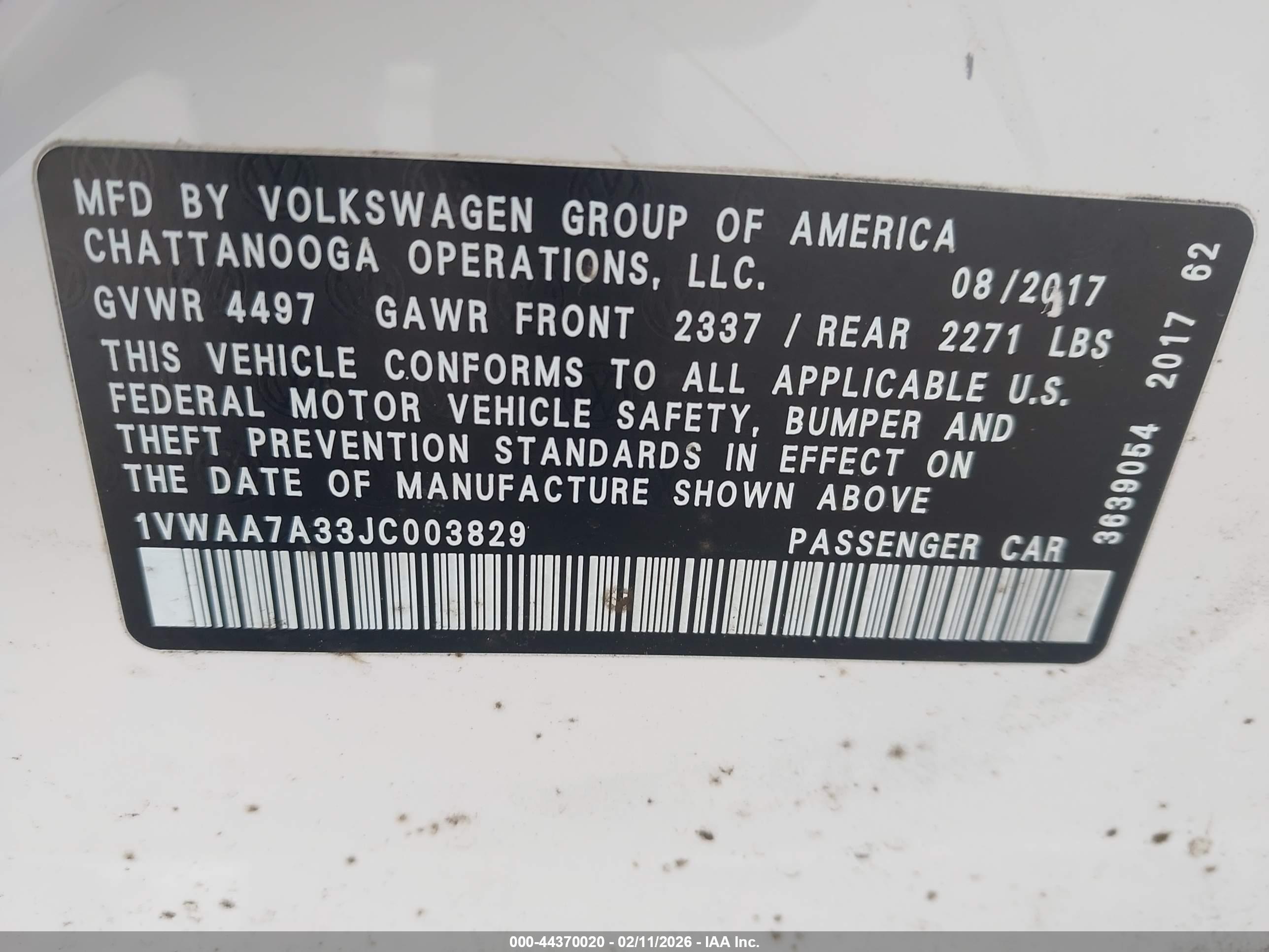 VOLKSWAGEN PASSAT image 9