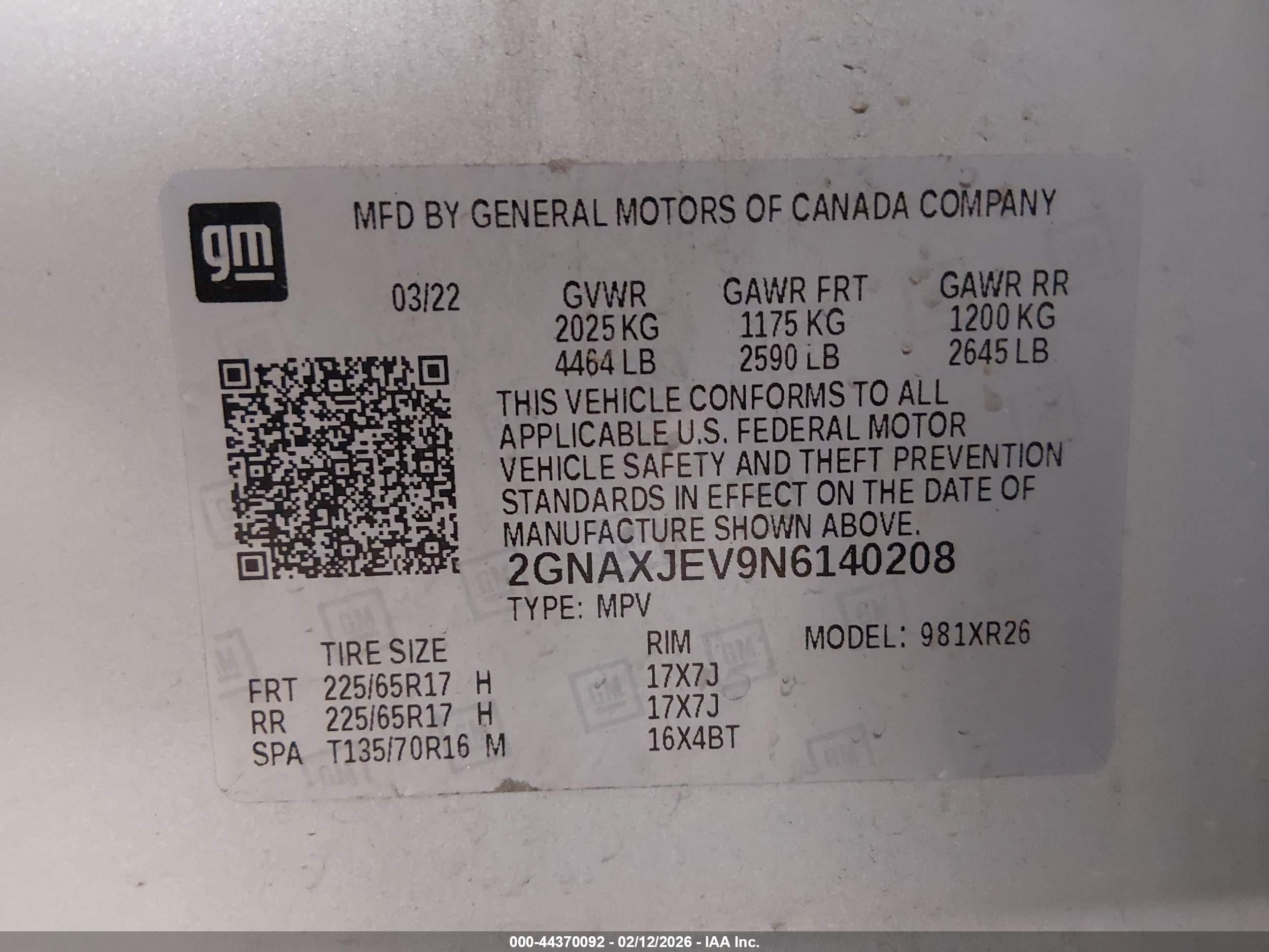 CHEVROLET EQUINOX image 9