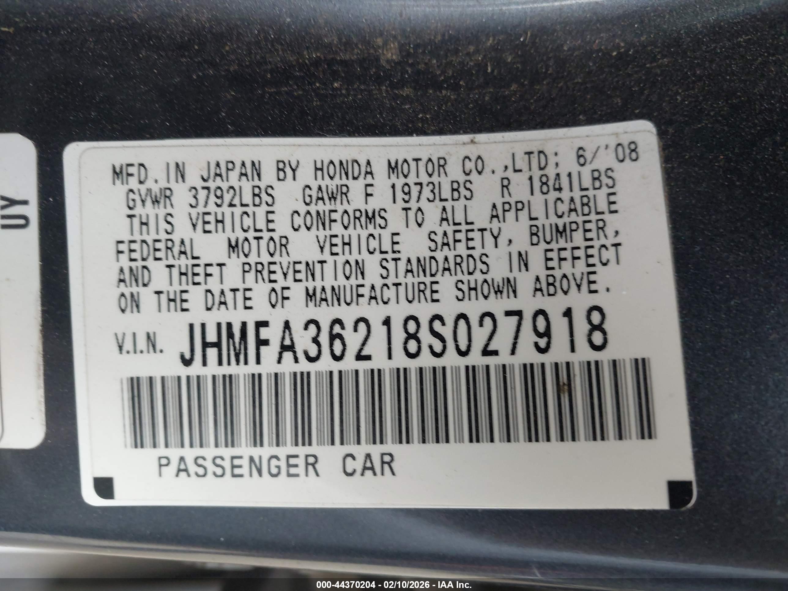 HONDA CIVIC image 9