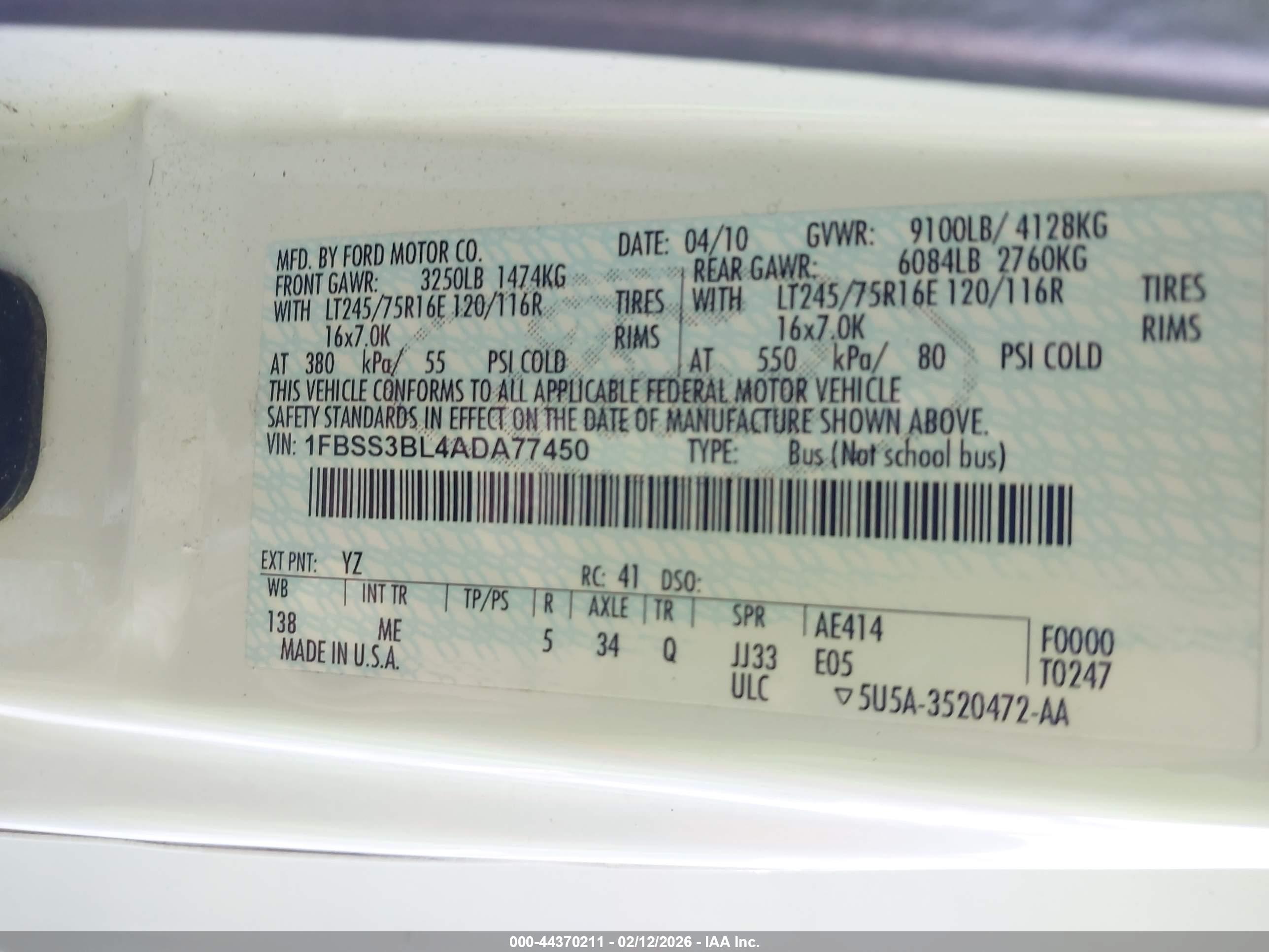 FORD E-350 image 9