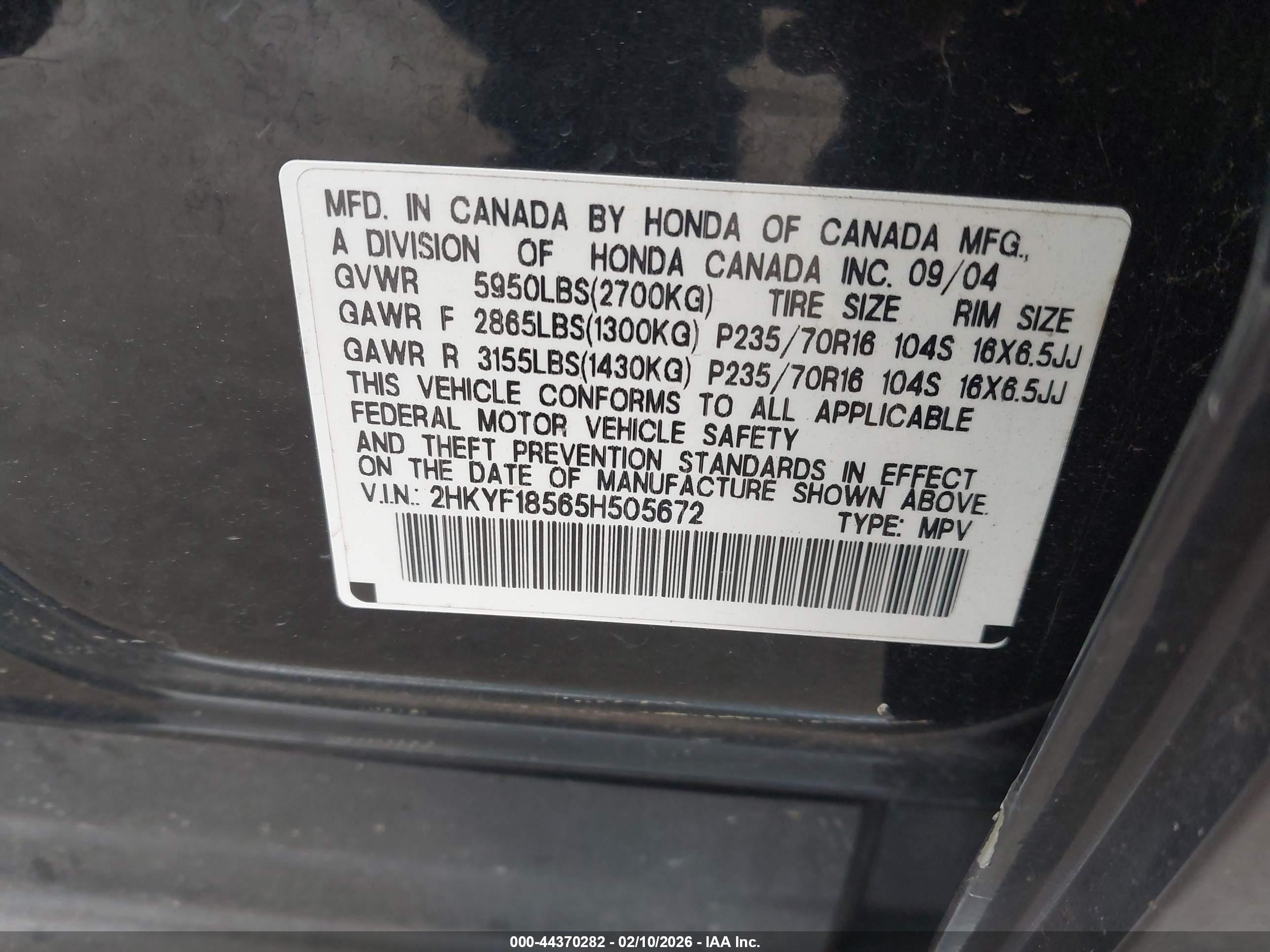 HONDA PILOT image 9