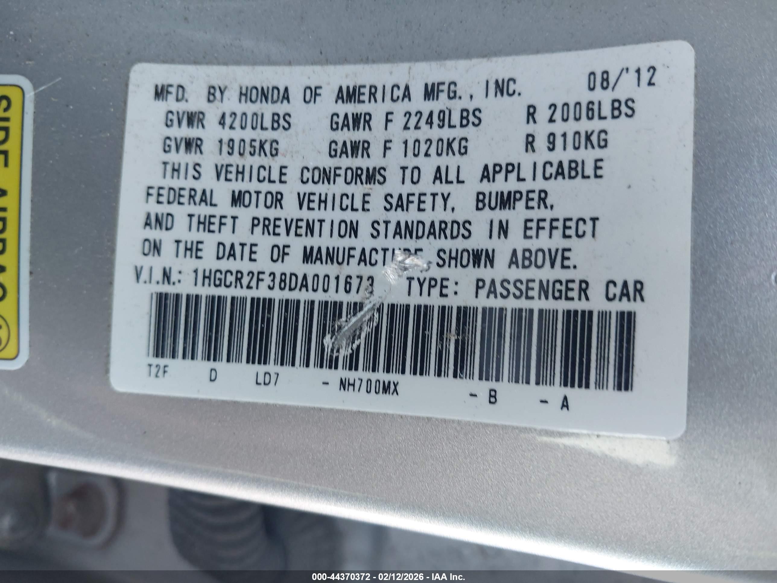 HONDA ACCORD image 9