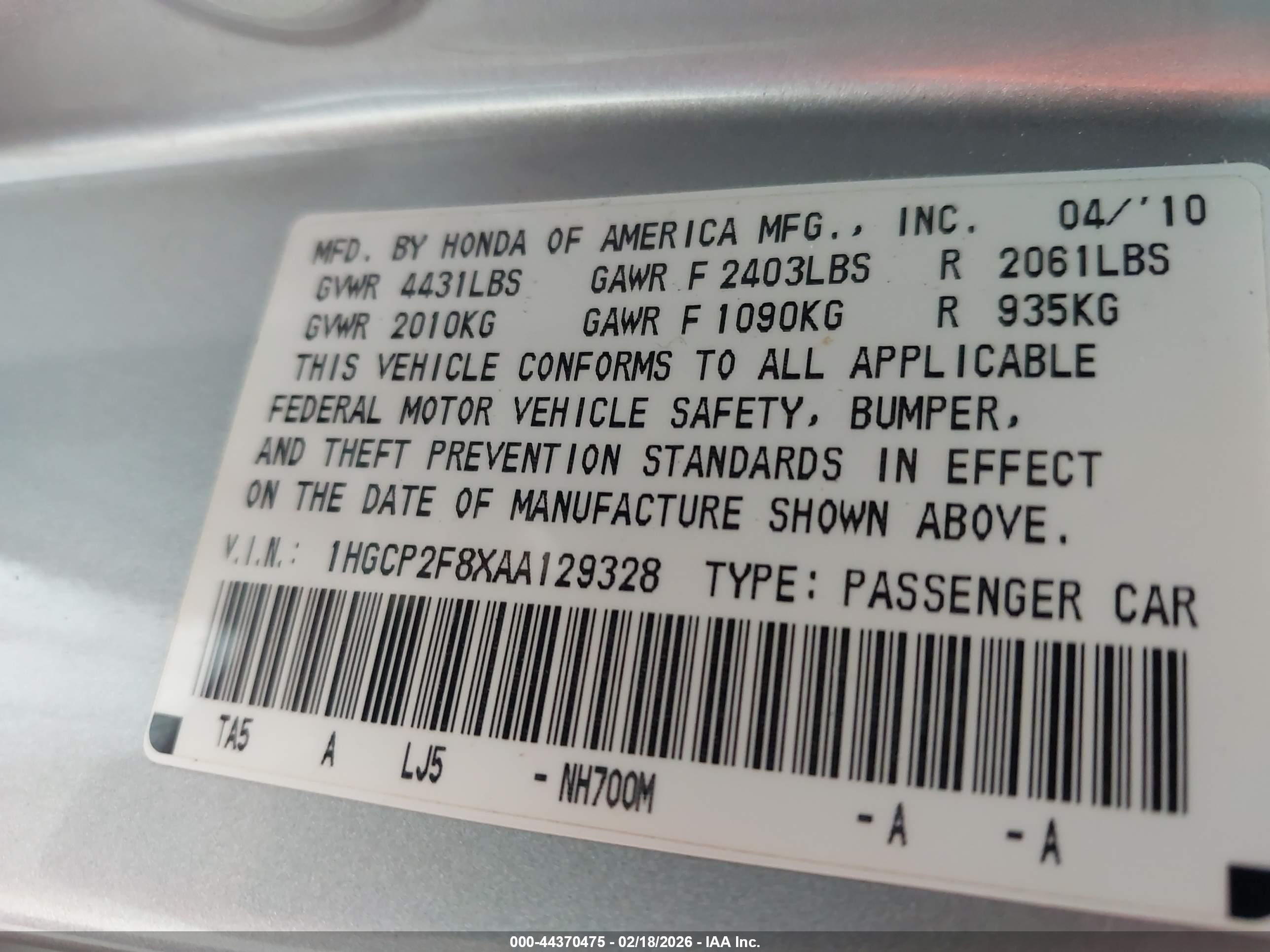 HONDA ACCORD image 9