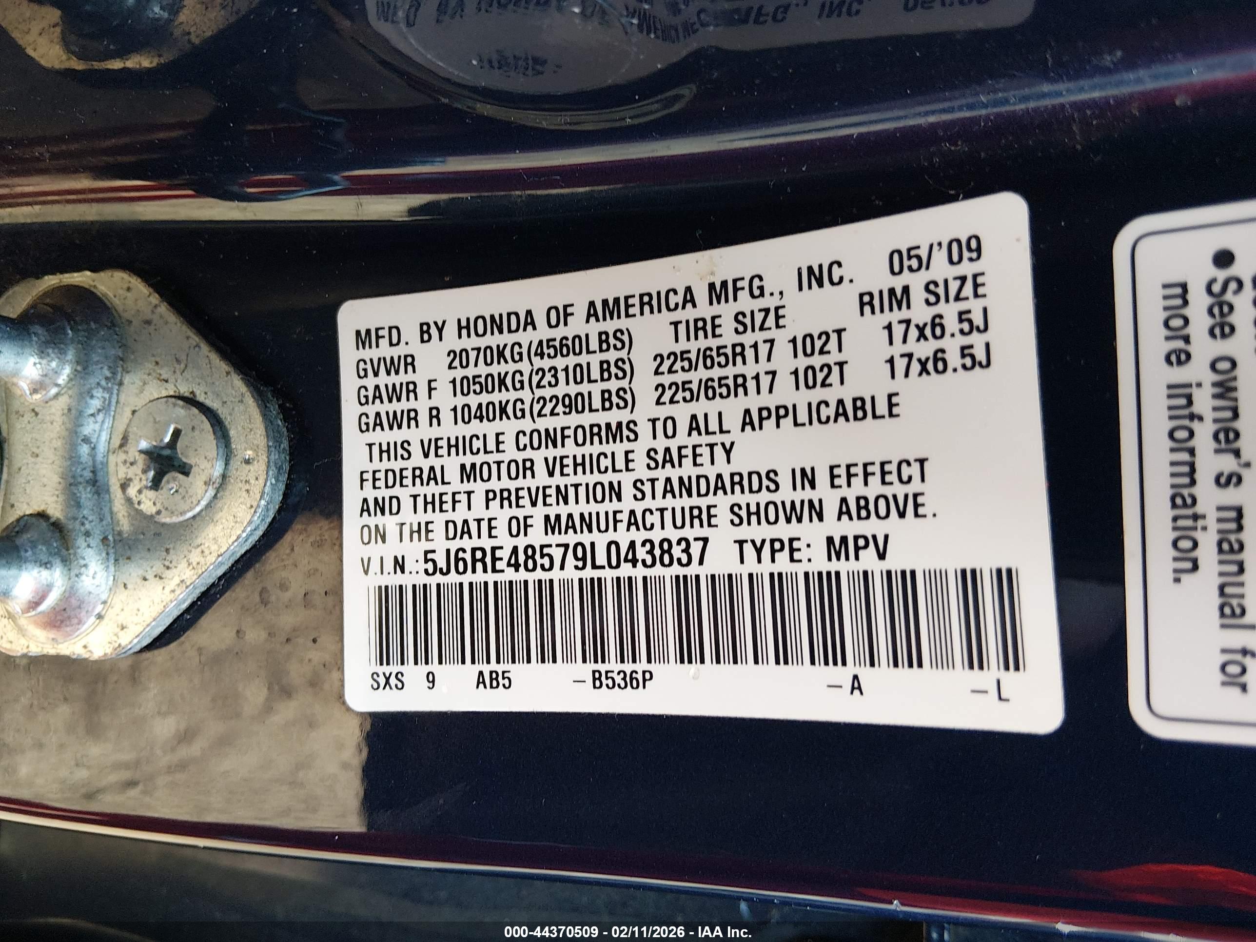 HONDA CR-V image 9
