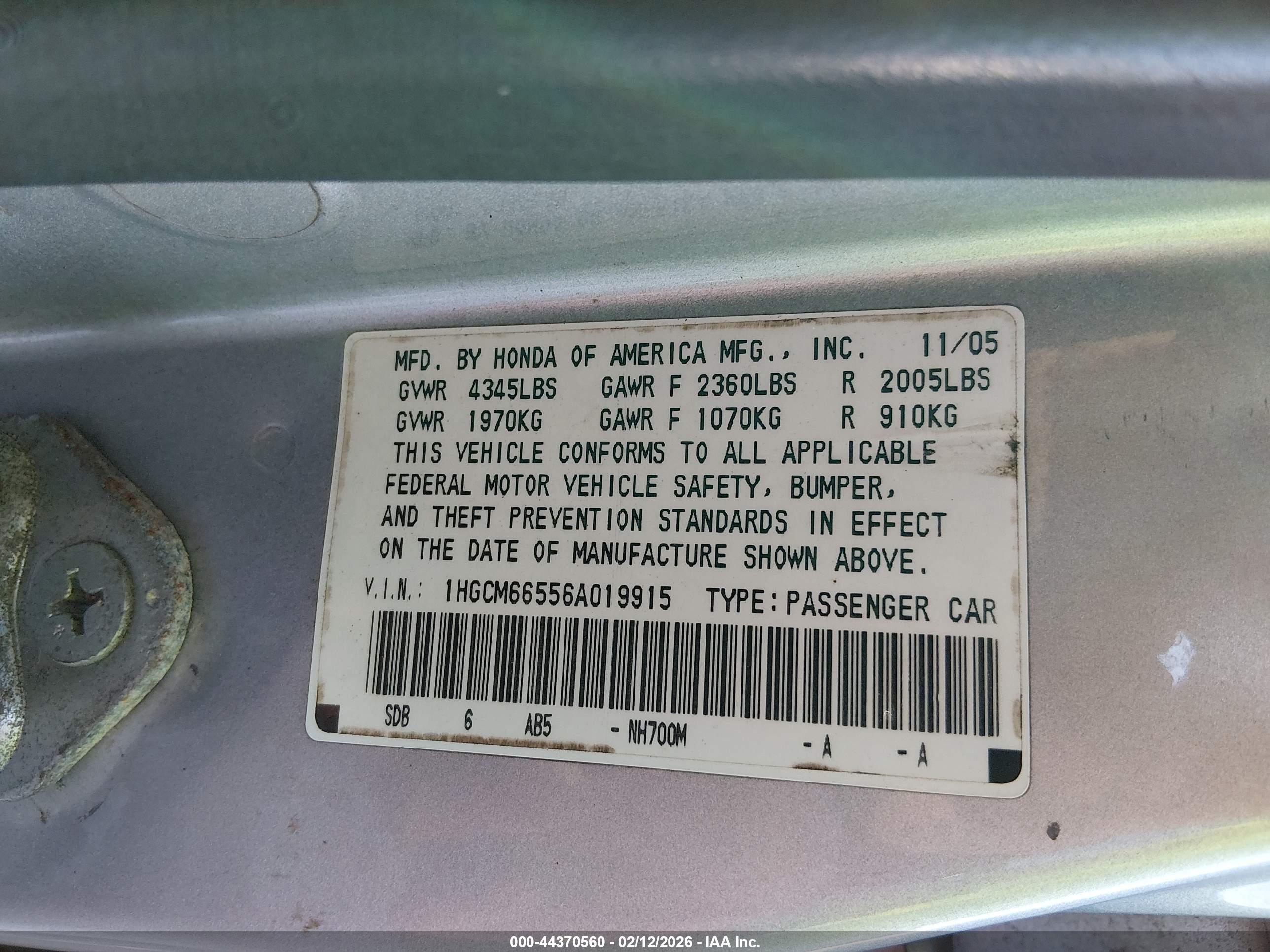HONDA ACCORD image 9
