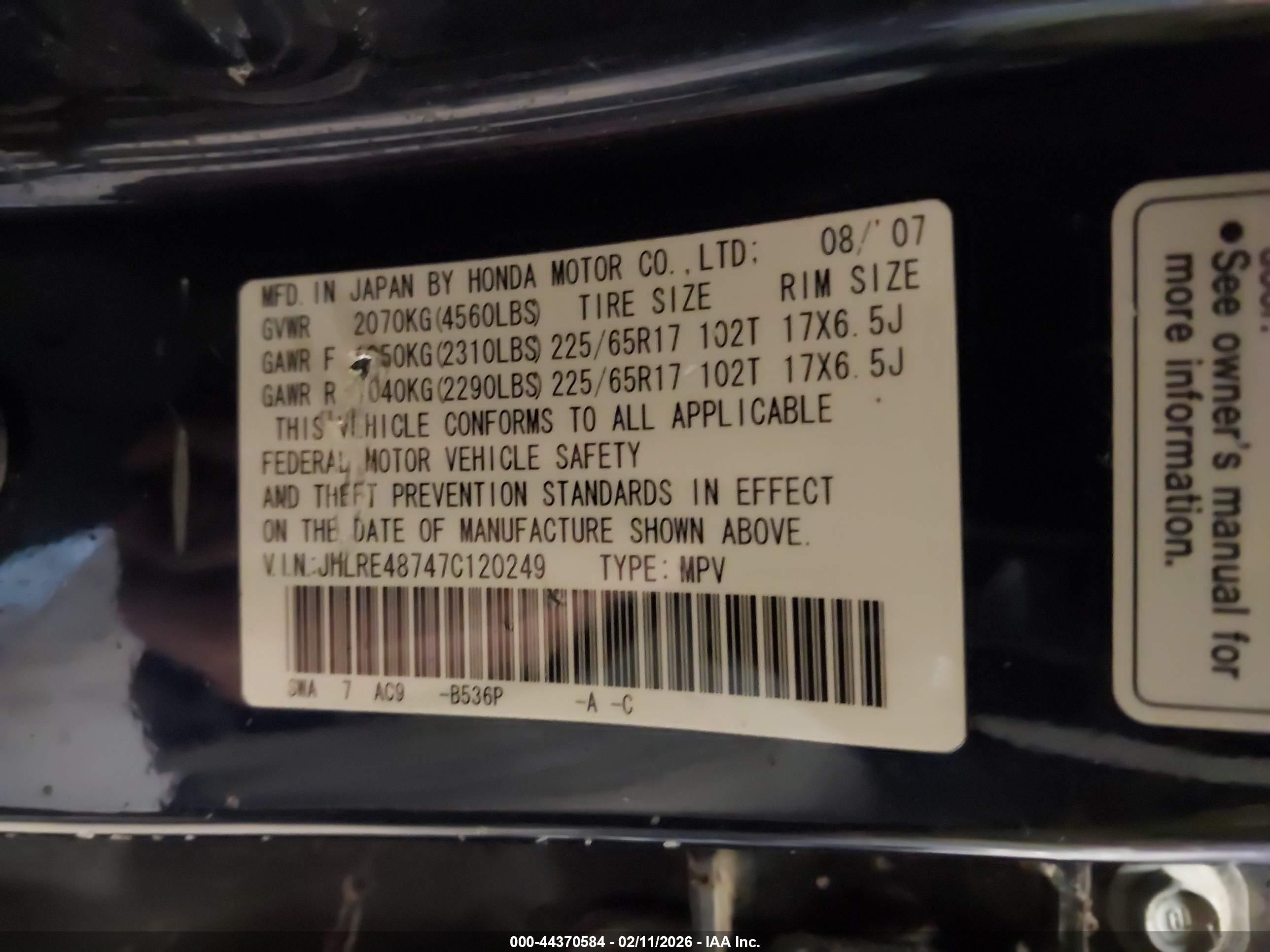 HONDA CR-V image 9