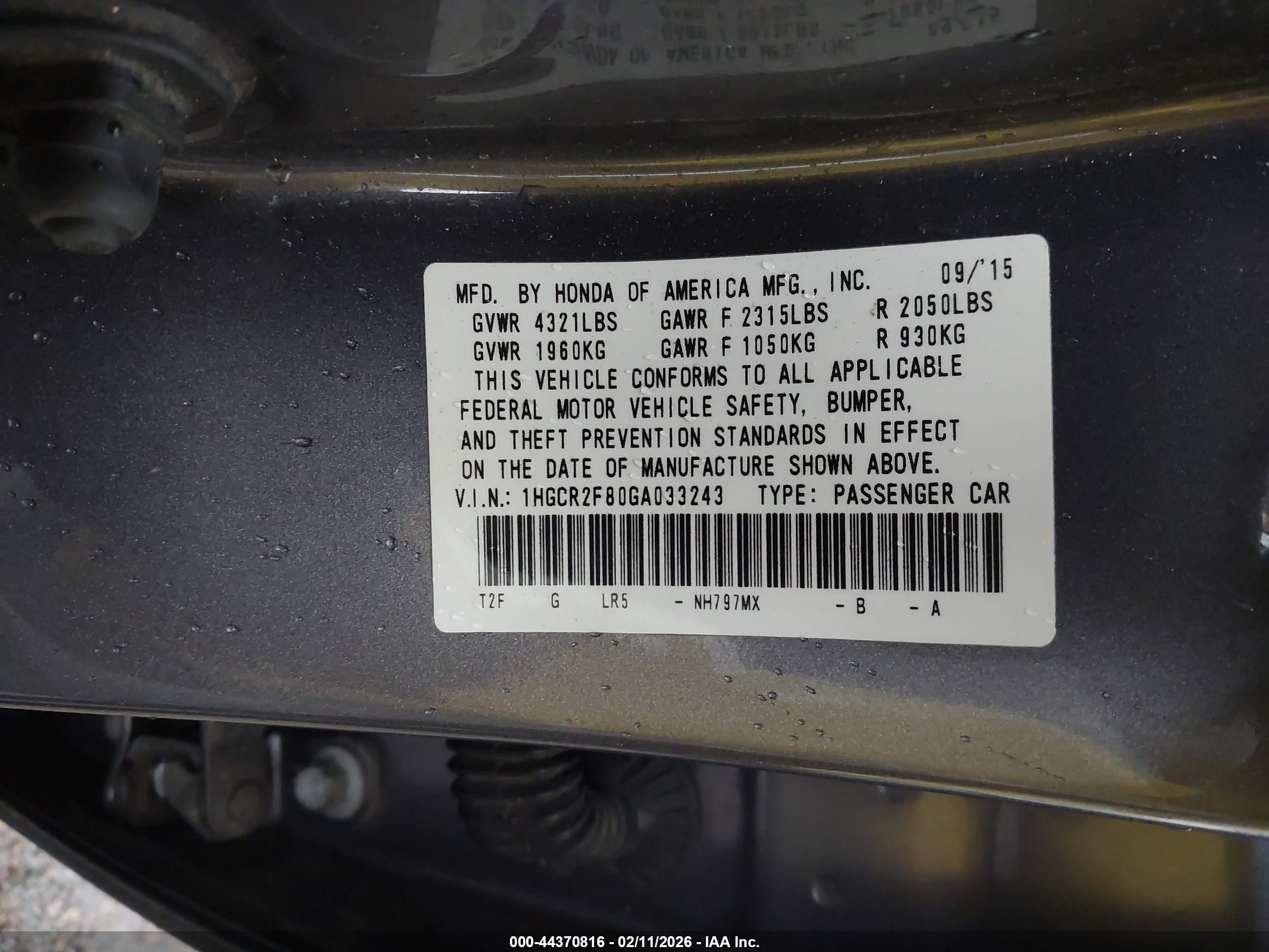 HONDA ACCORD image 9