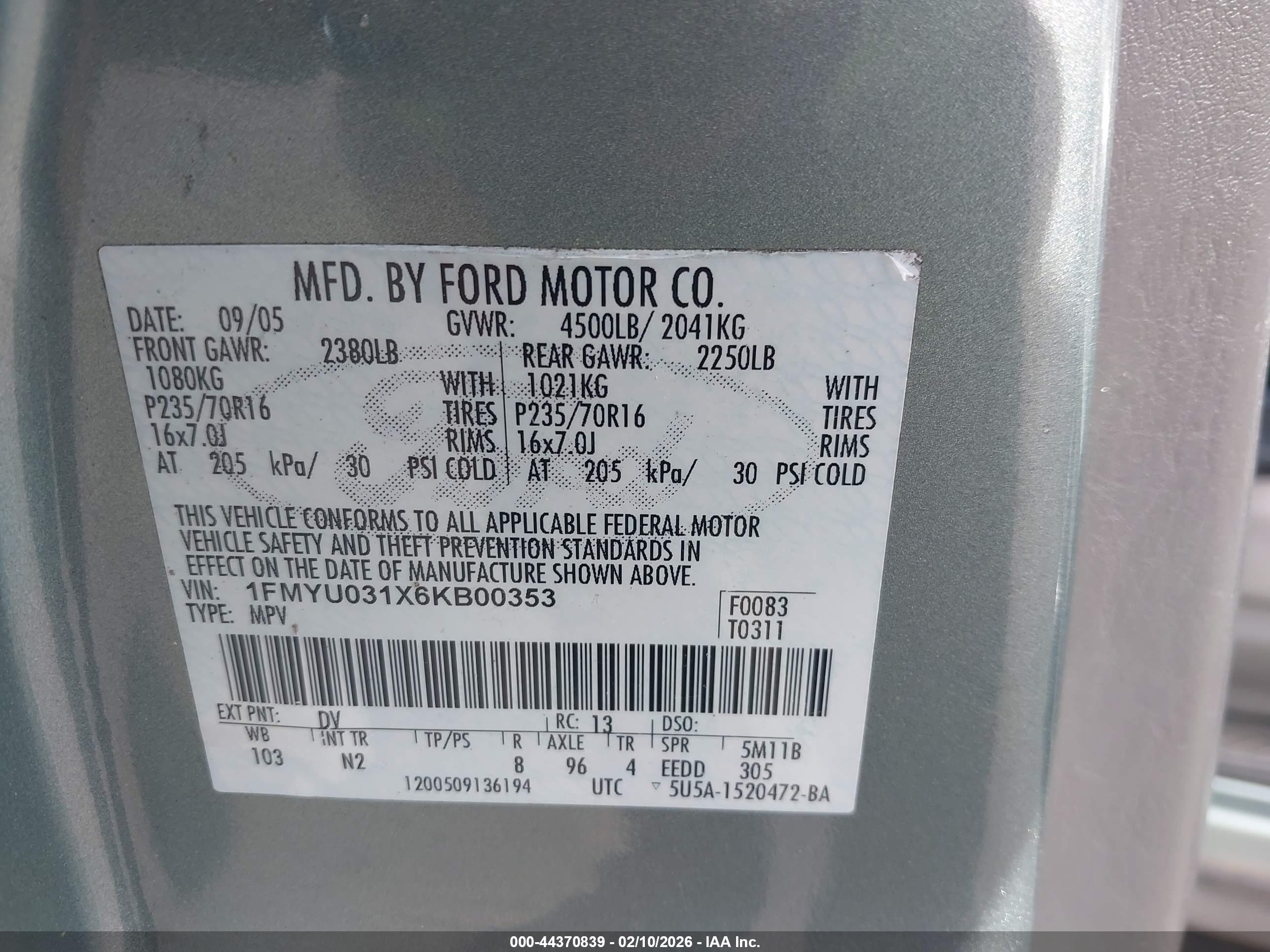 FORD ESCAPE image 9
