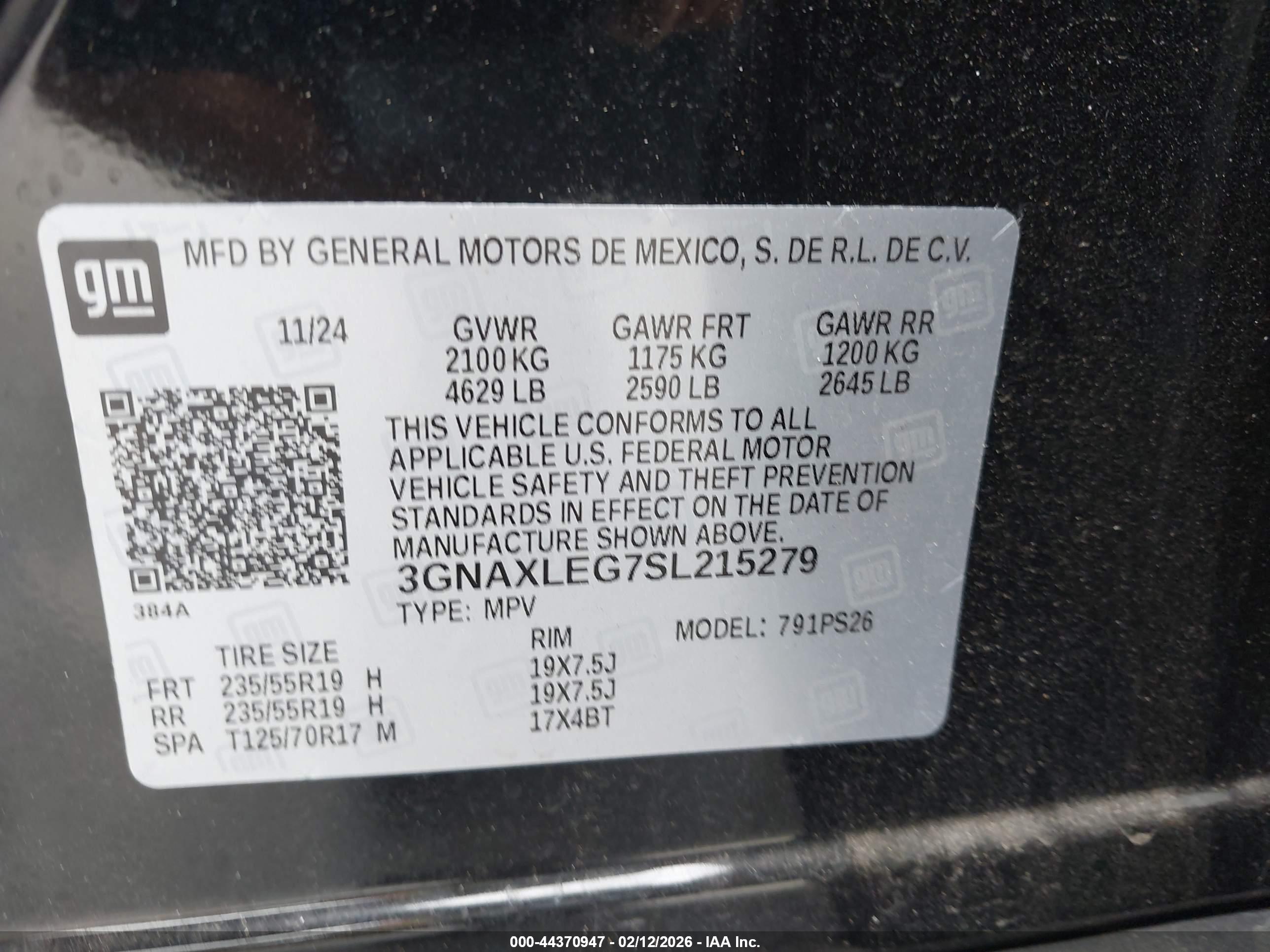CHEVROLET EQUINOX image 9