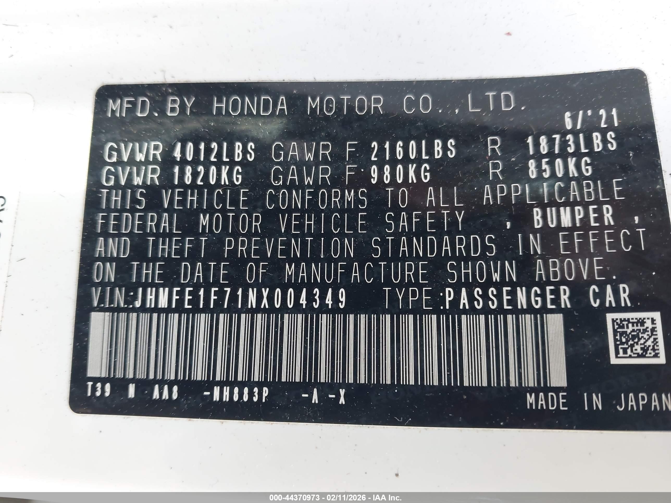 HONDA CIVIC image 9