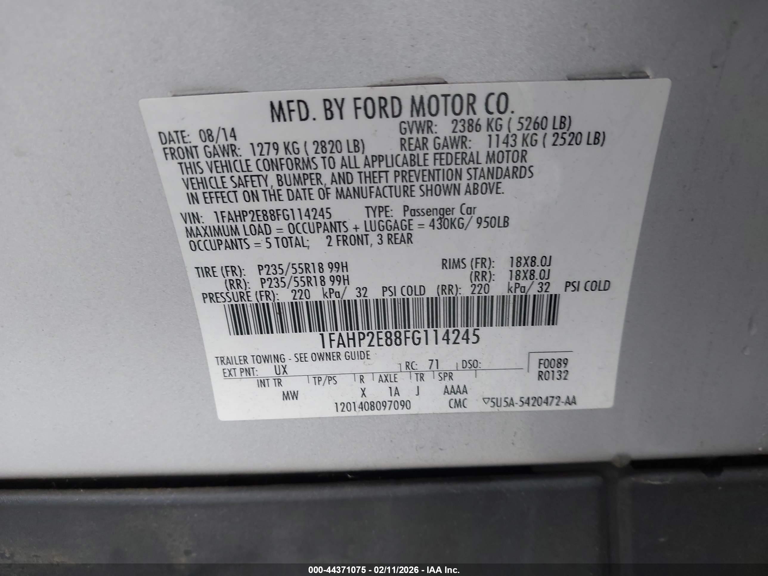 FORD TAURUS image 9
