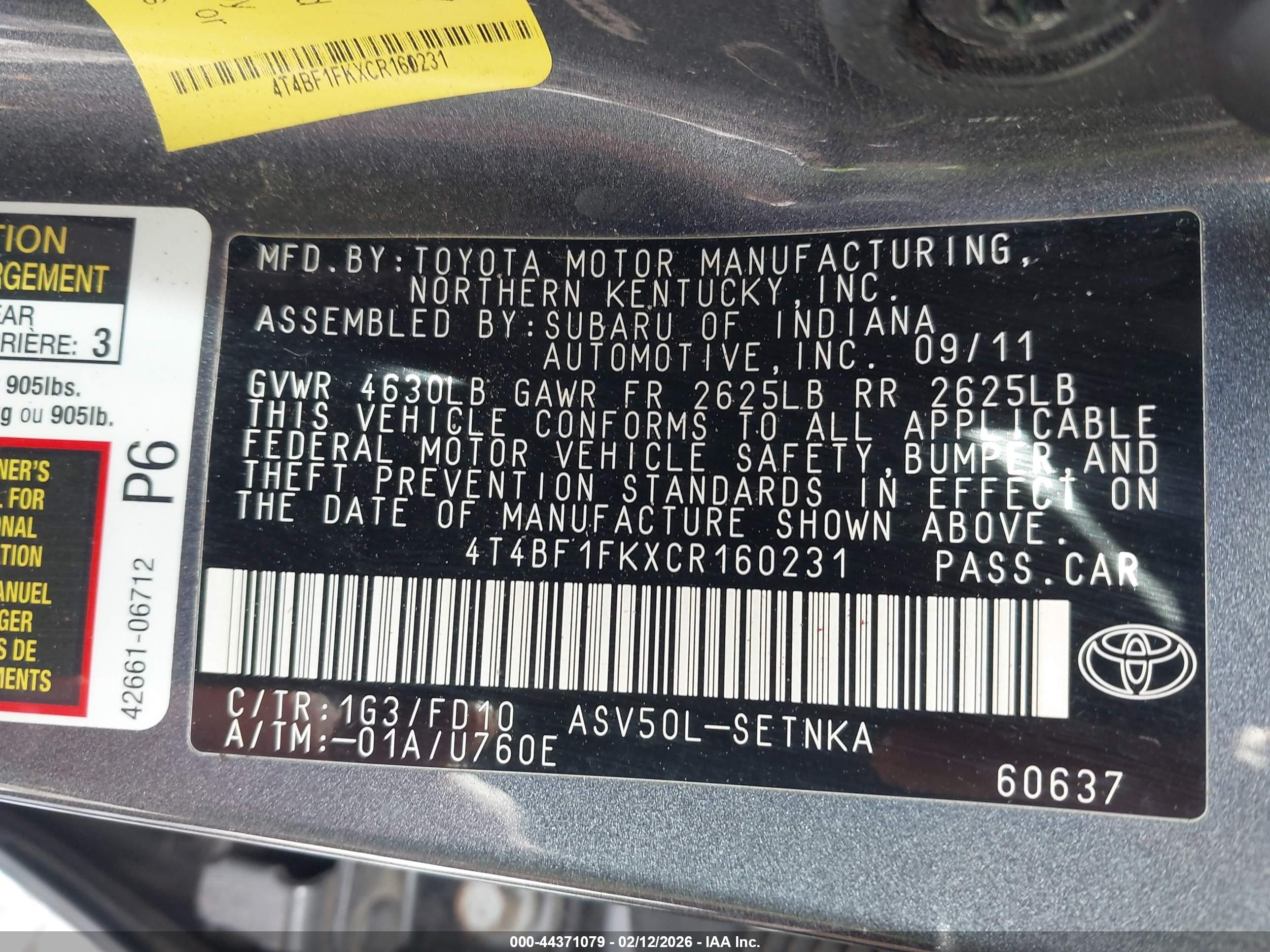 TOYOTA CAMRY image 9