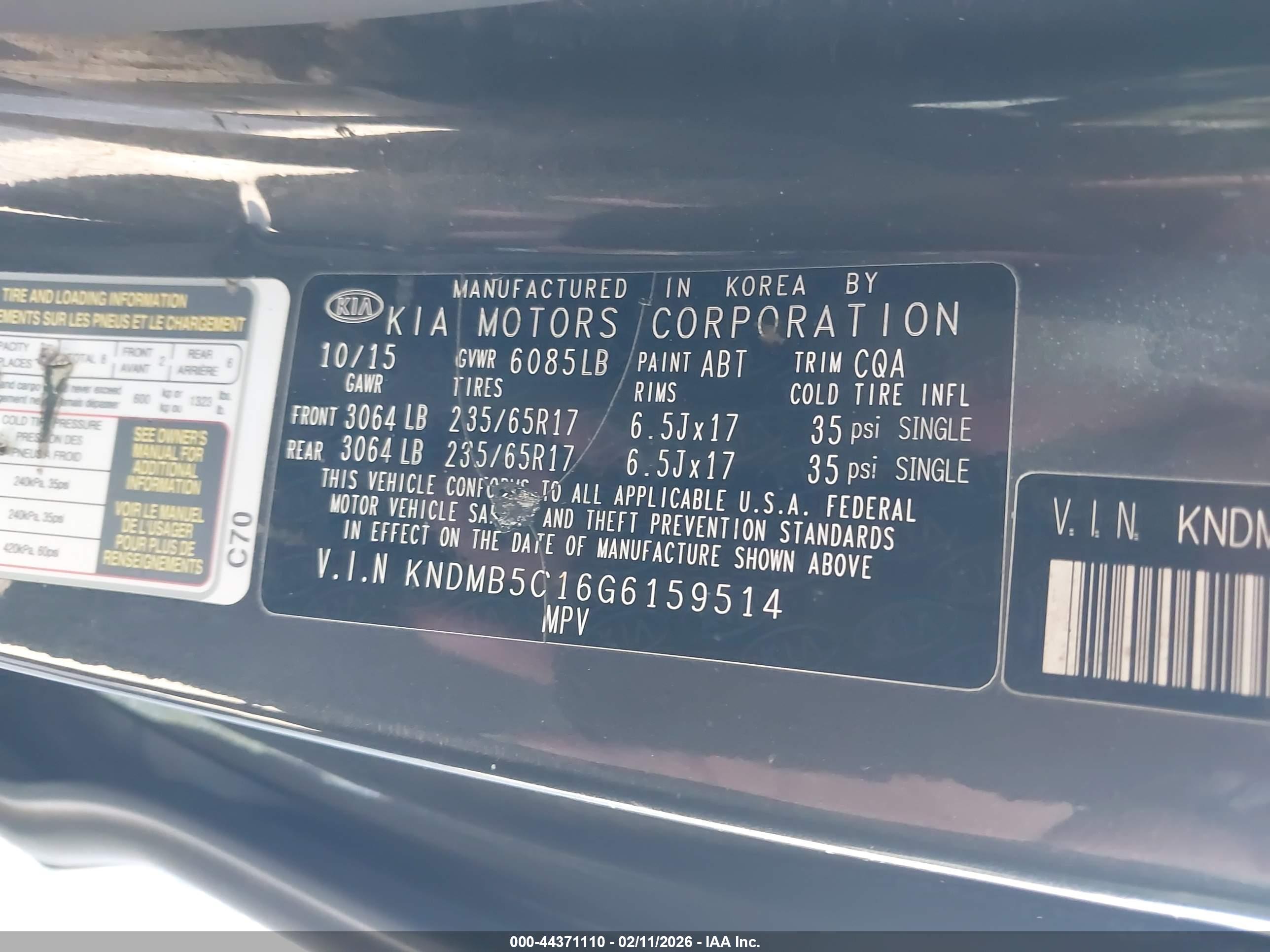 KIA SEDONA image 9