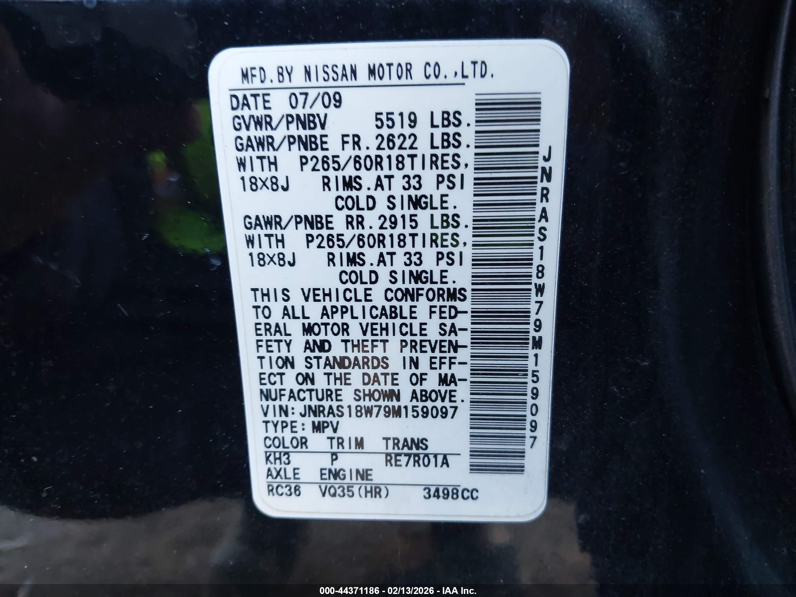 INFINITI FX35 image 9