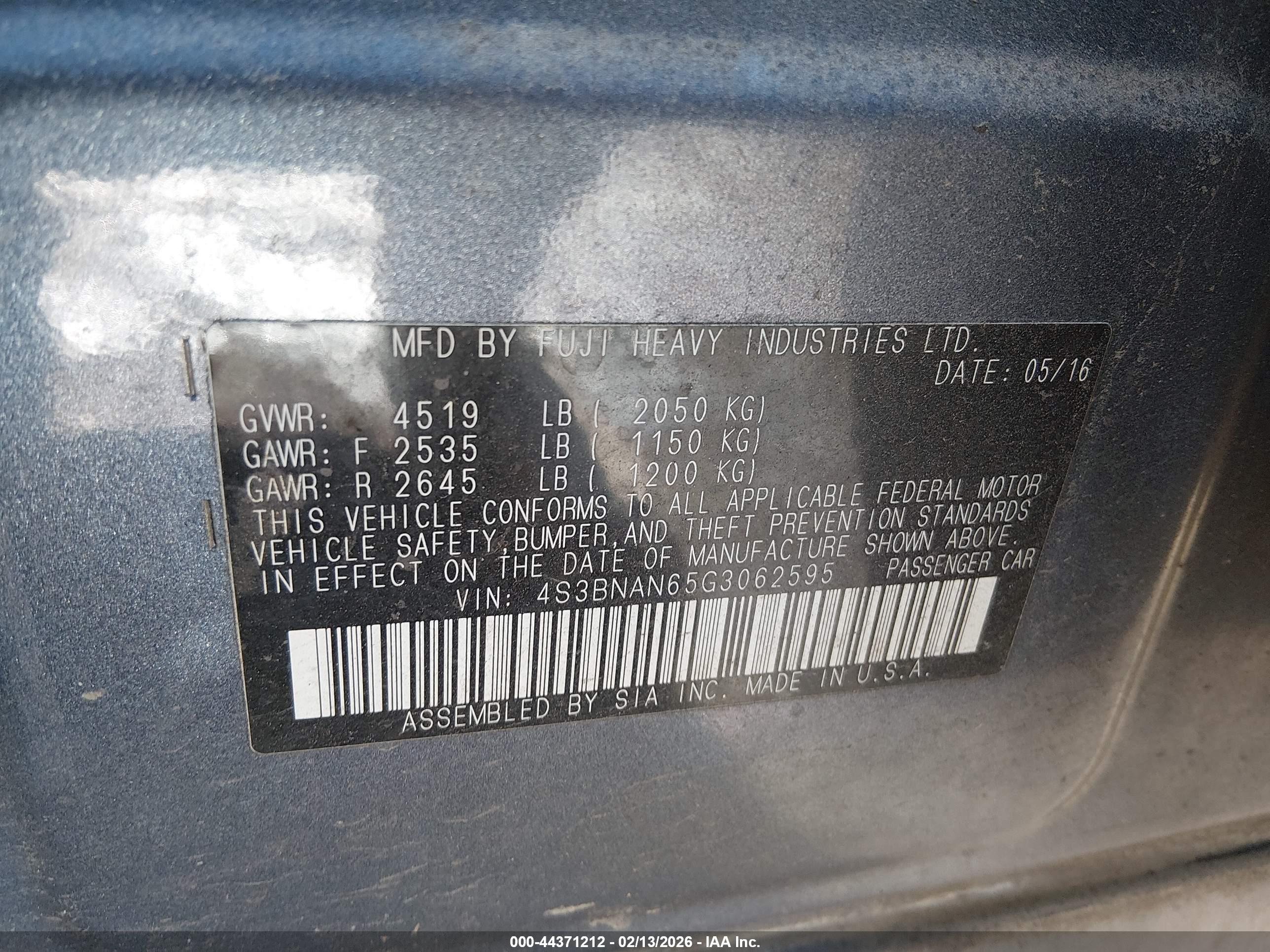 SUBARU LEGACY image 9