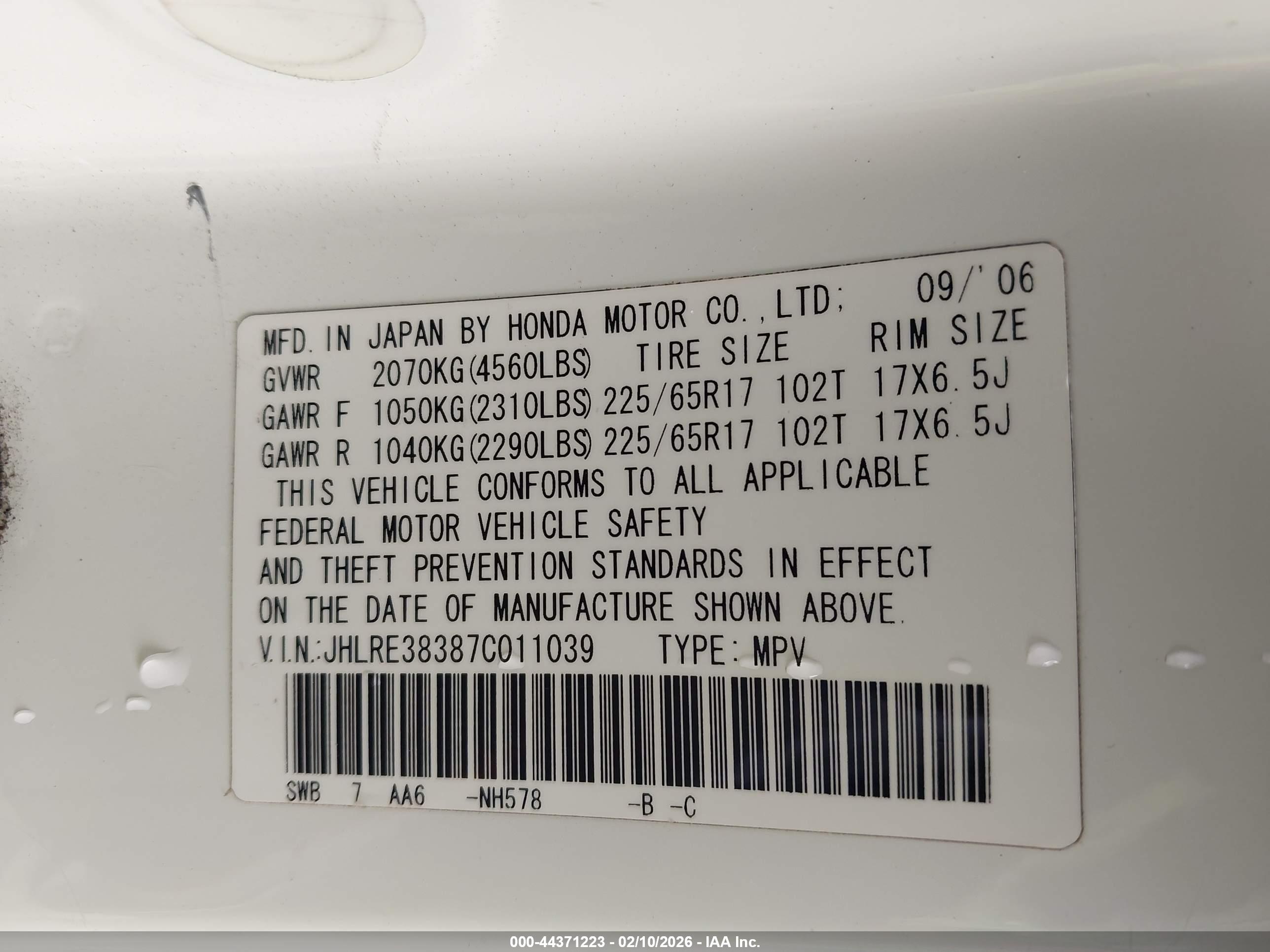 HONDA CR-V image 9