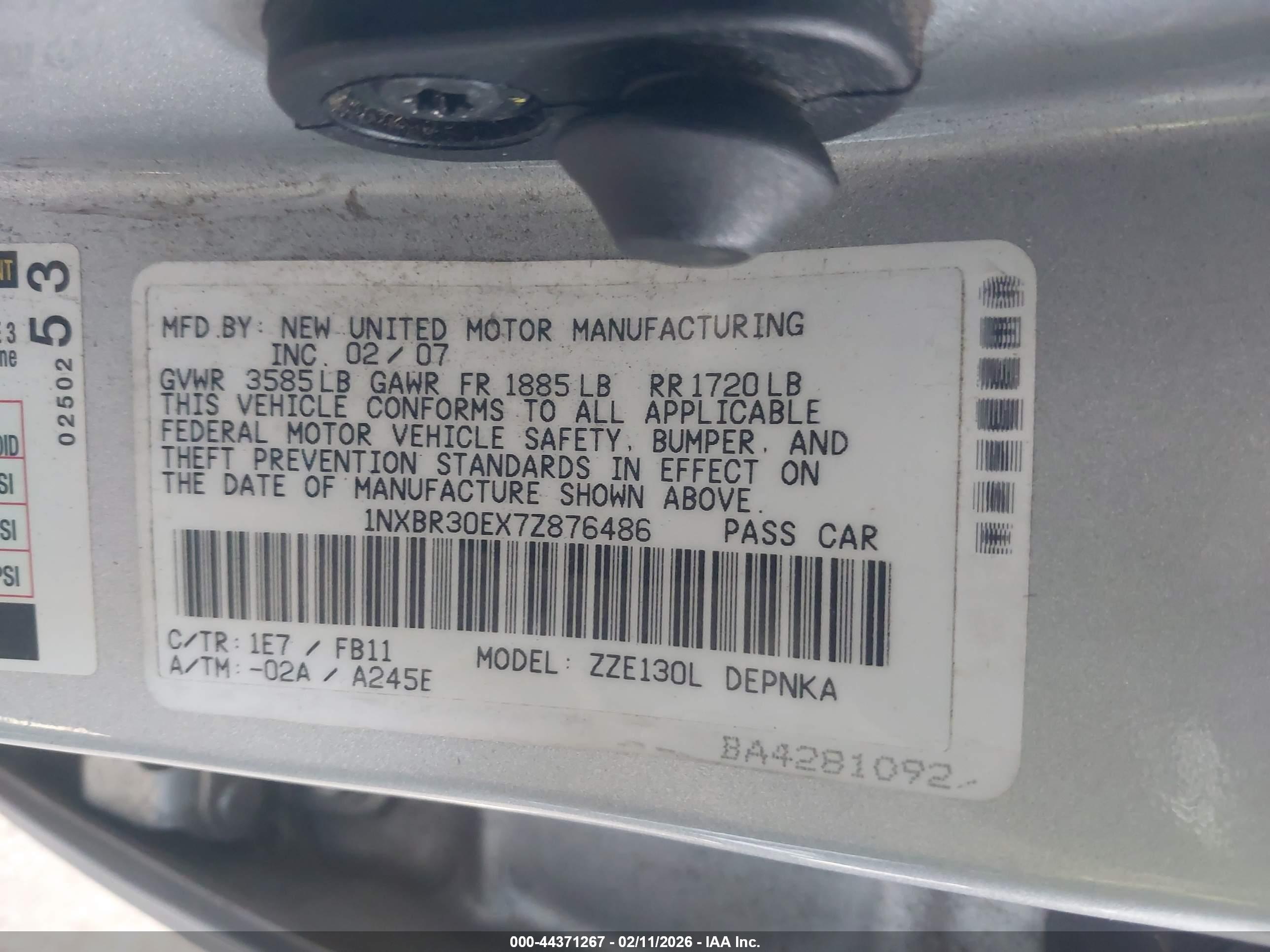 TOYOTA COROLLA image 9