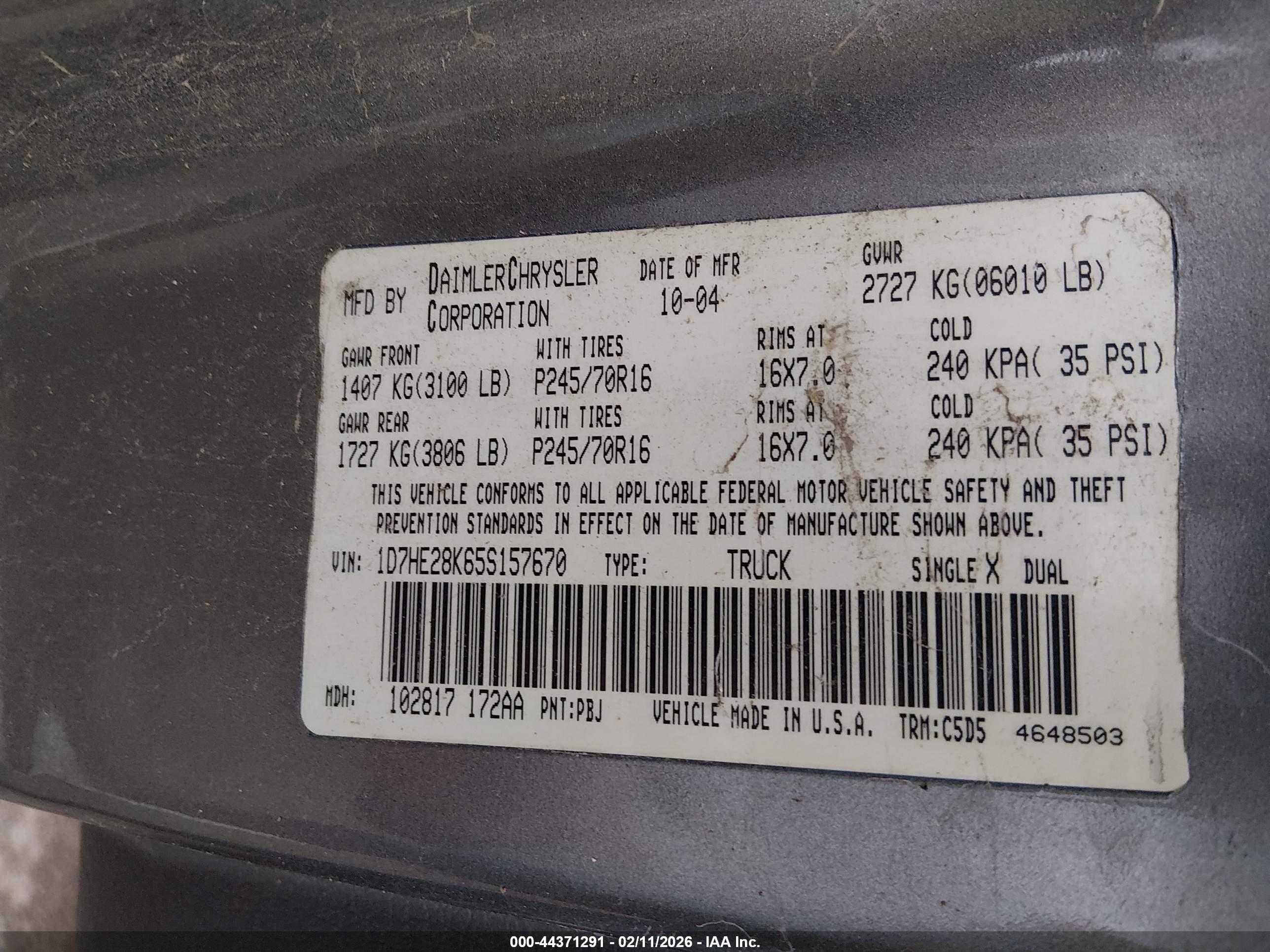 DODGE DAKOTA image 9
