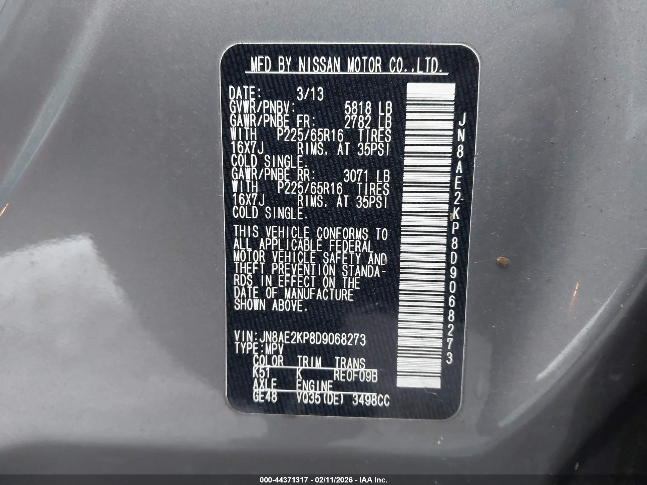 NISSAN QUEST image 9