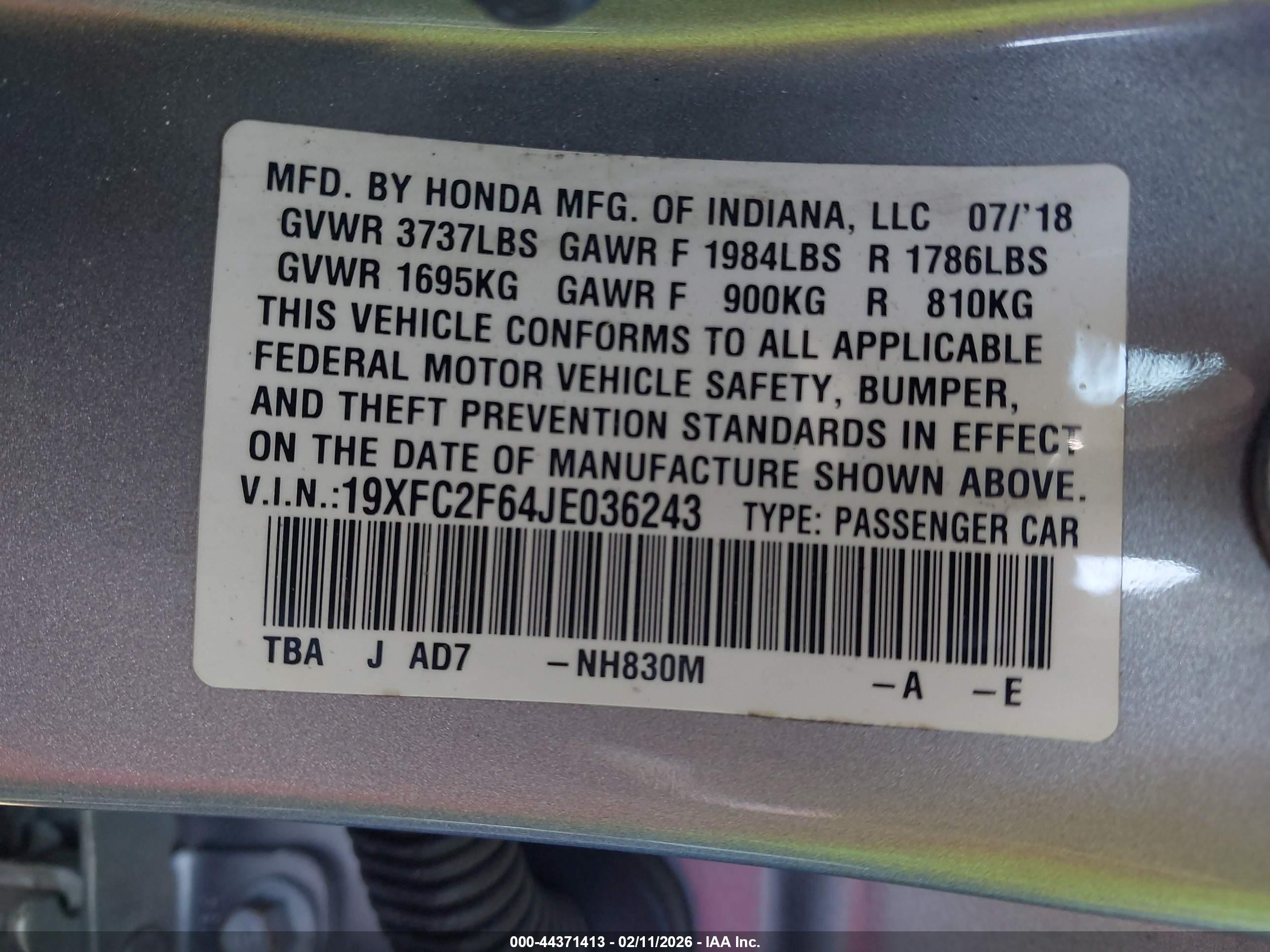 HONDA CIVIC image 9