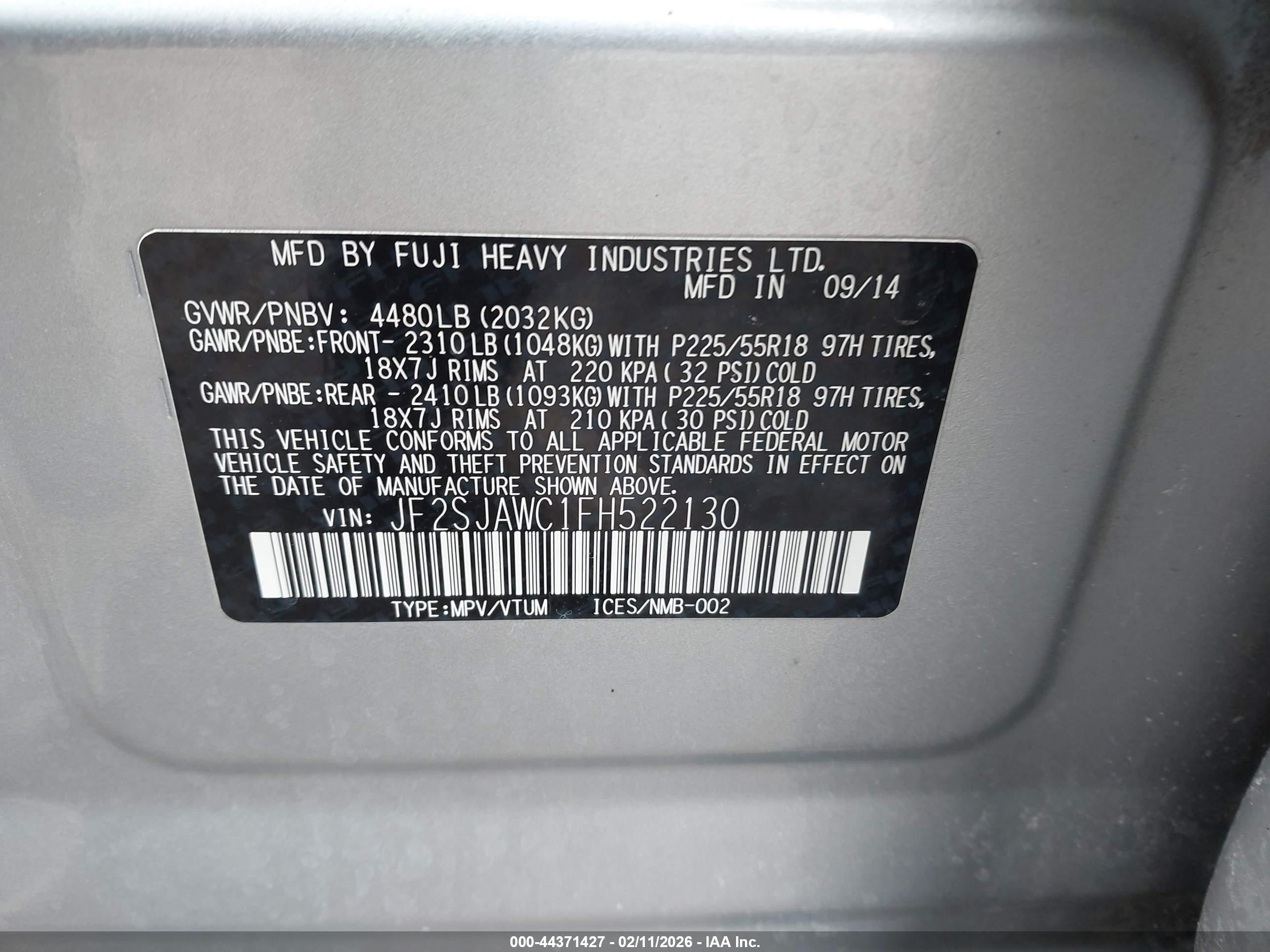 SUBARU FORESTER image 9