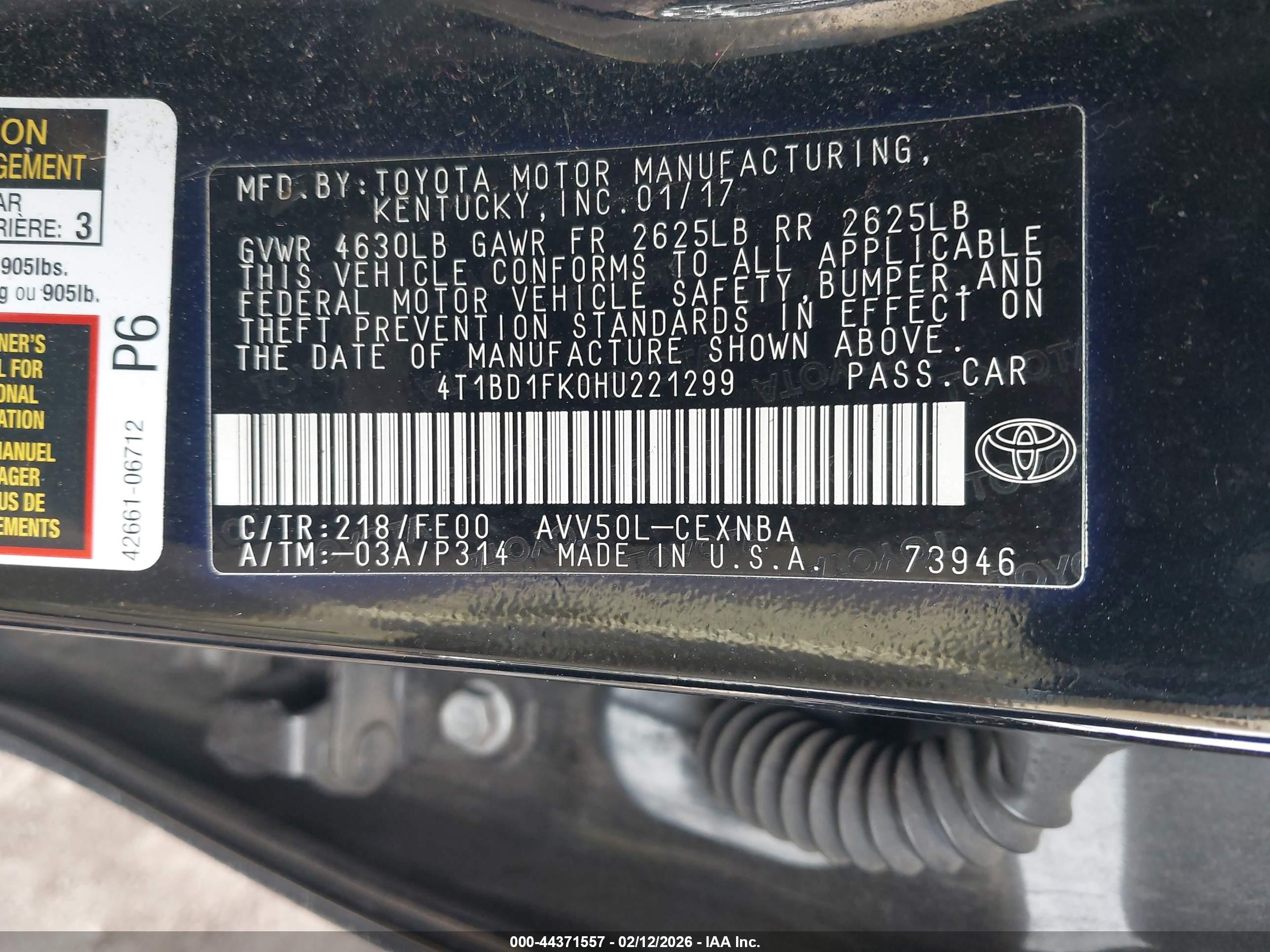 TOYOTA CAMRY image 9