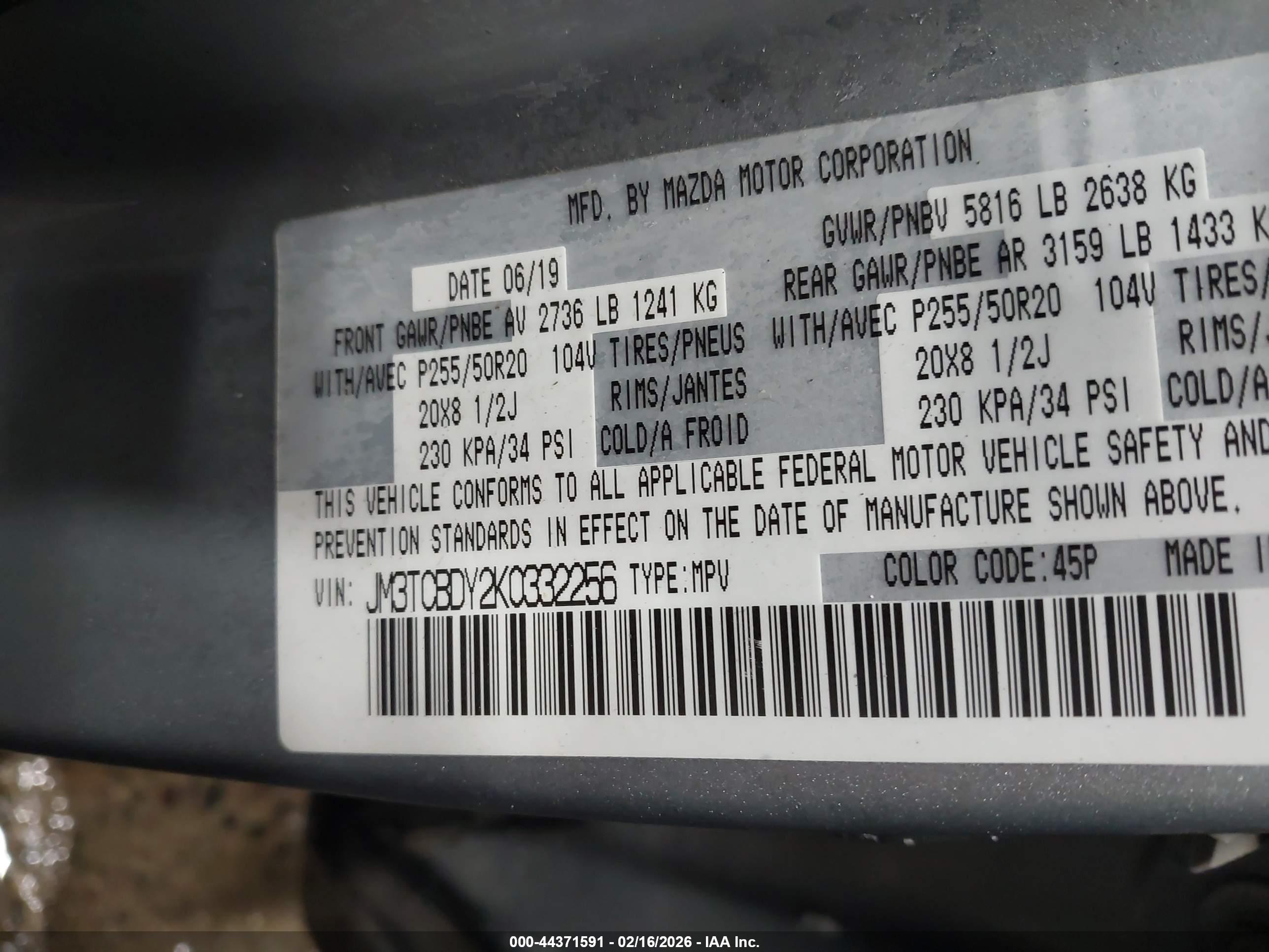 MAZDA CX-9 image 9
