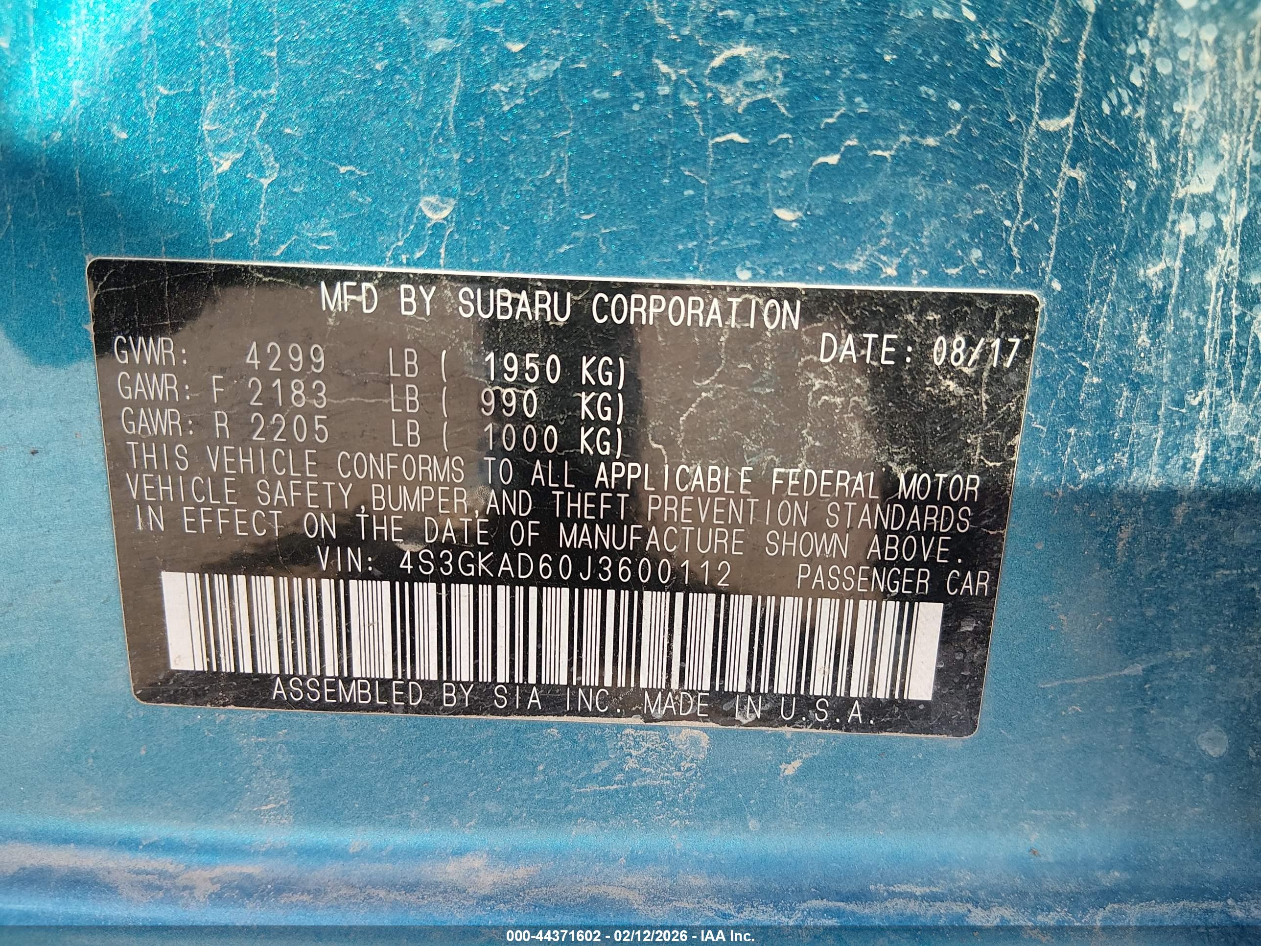 SUBARU IMPREZA image 9